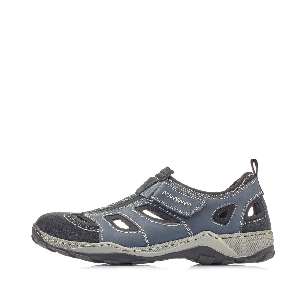 Rieker Herren Slipper ozeanblau
