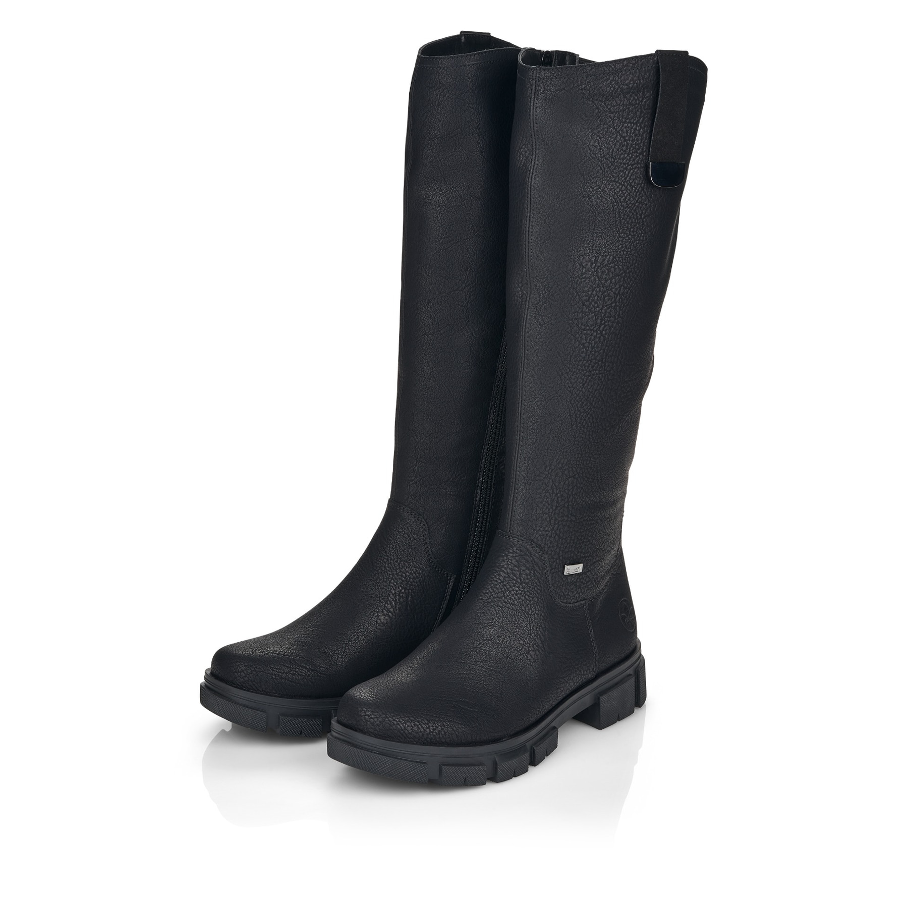 Rieker Damen Hochschaftstiefel tiefschwarz