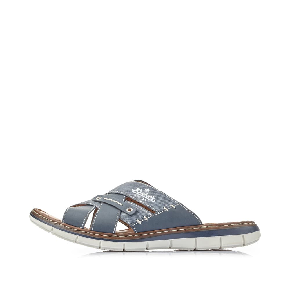 Rieker Herren Pantoletten marineblau