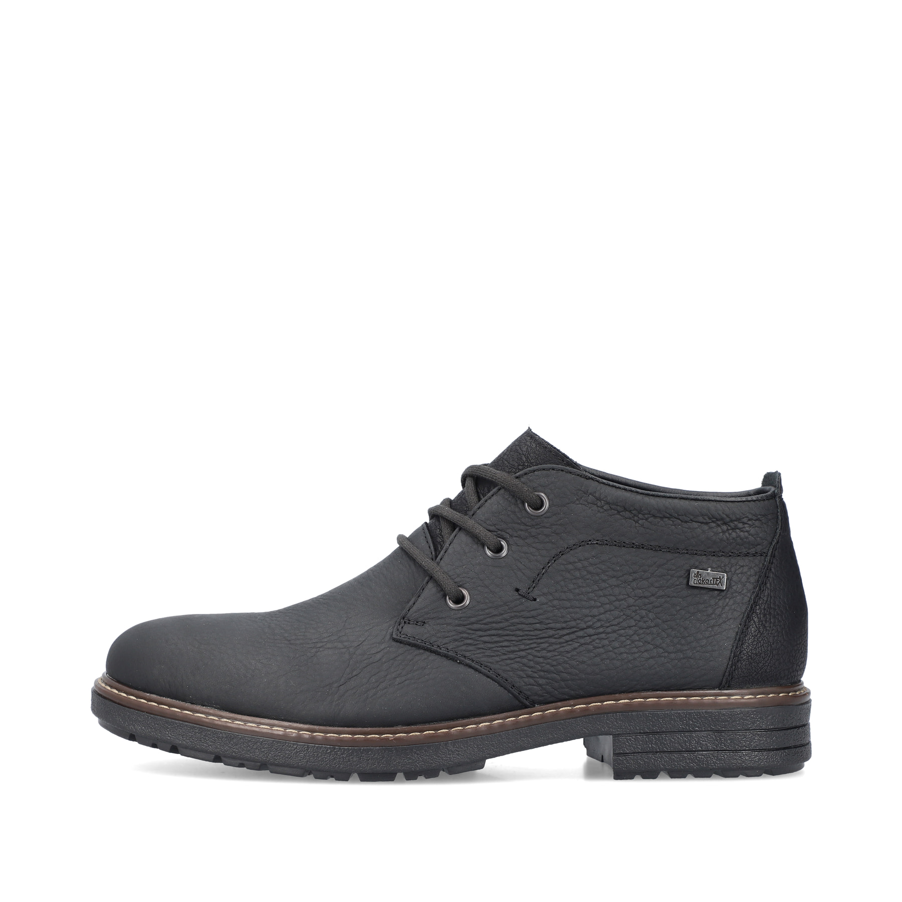 Rieker Herren Schnürstiefel asphaltschwarz