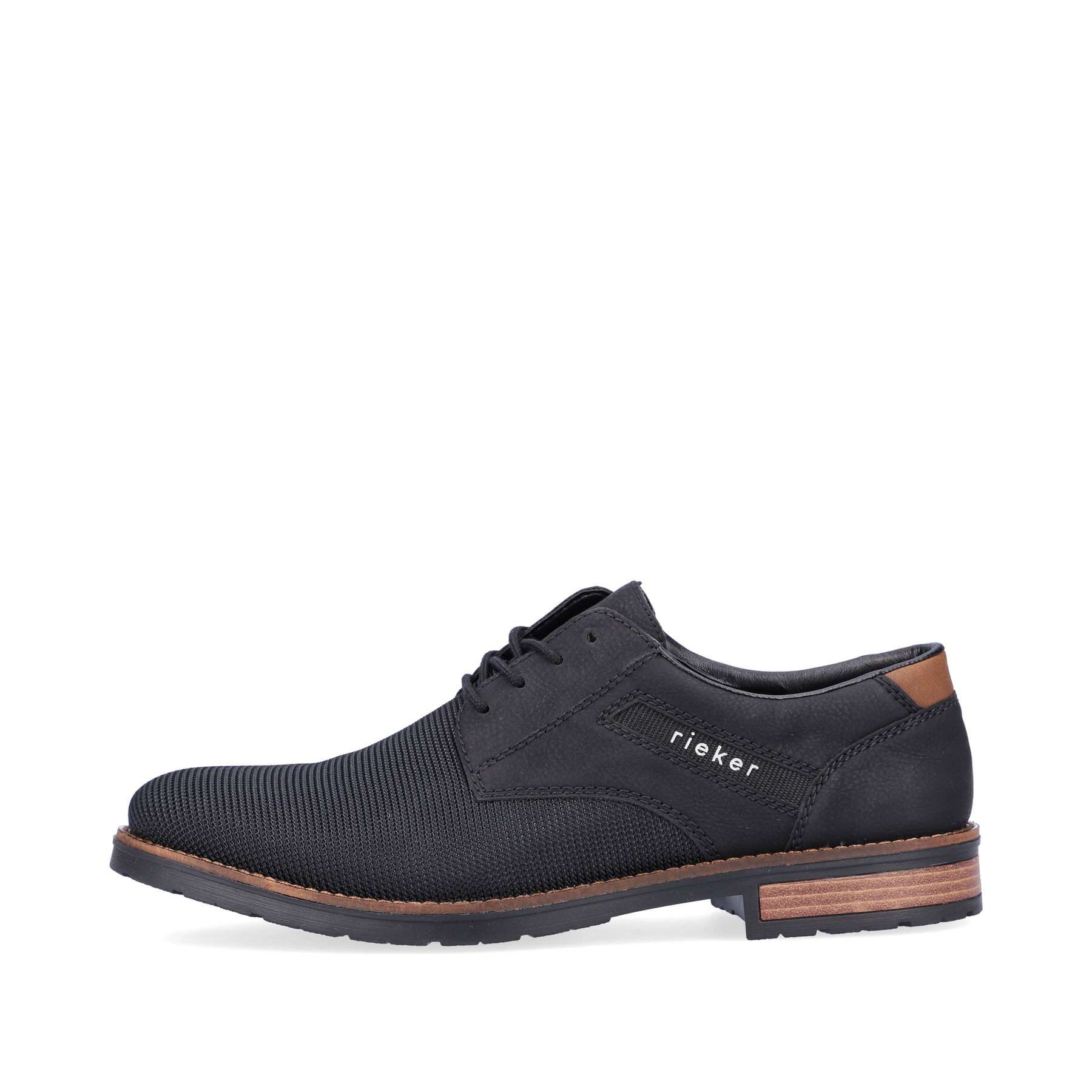Rieker Herren Schnürschuhe graphitschwarz