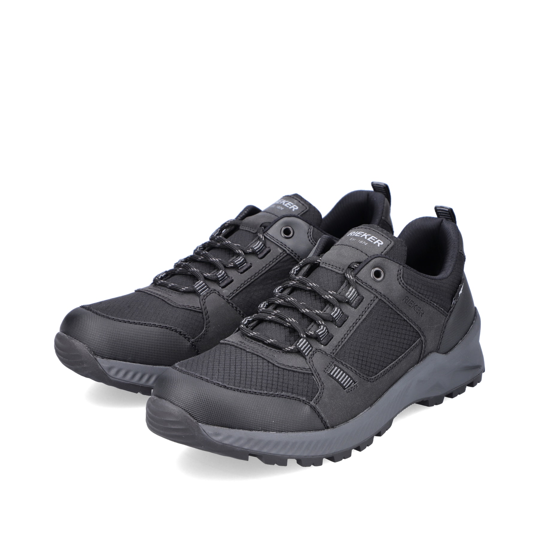 Rieker Herren Schnürschuhe tiefschwarz
