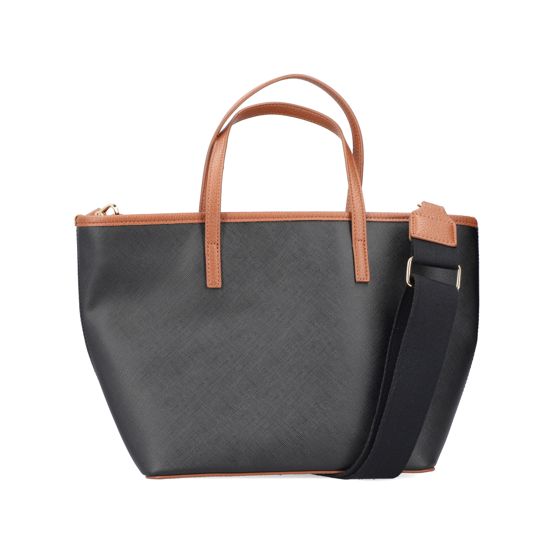 Rieker Damen Shopper stahlschwarz-nougatbraun