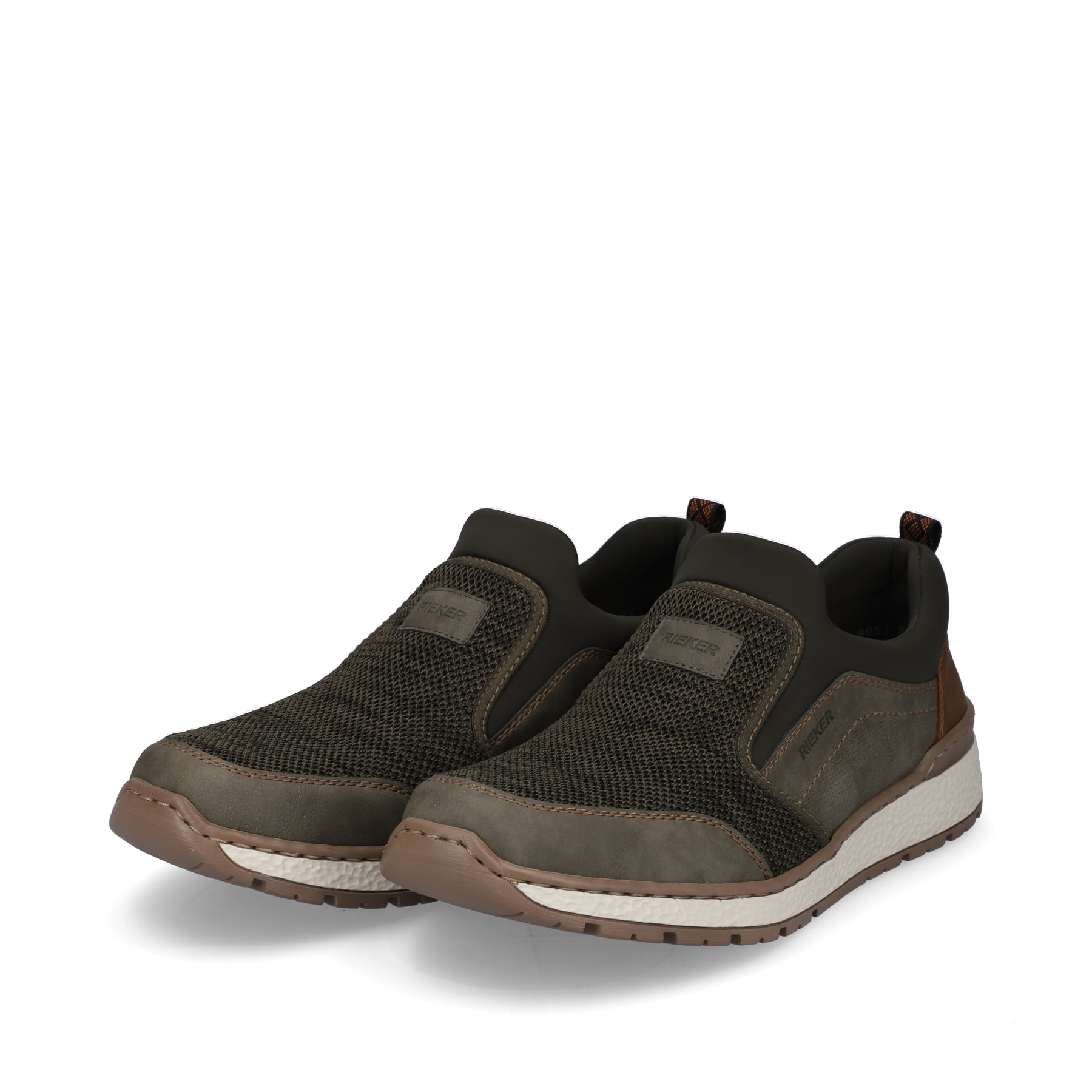 Rieker Herren Slipper grüngrau