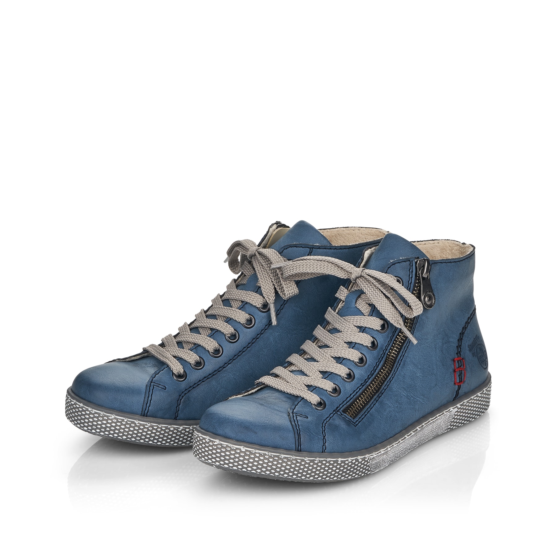 Rieker Damen Schnürschuhe hellblau