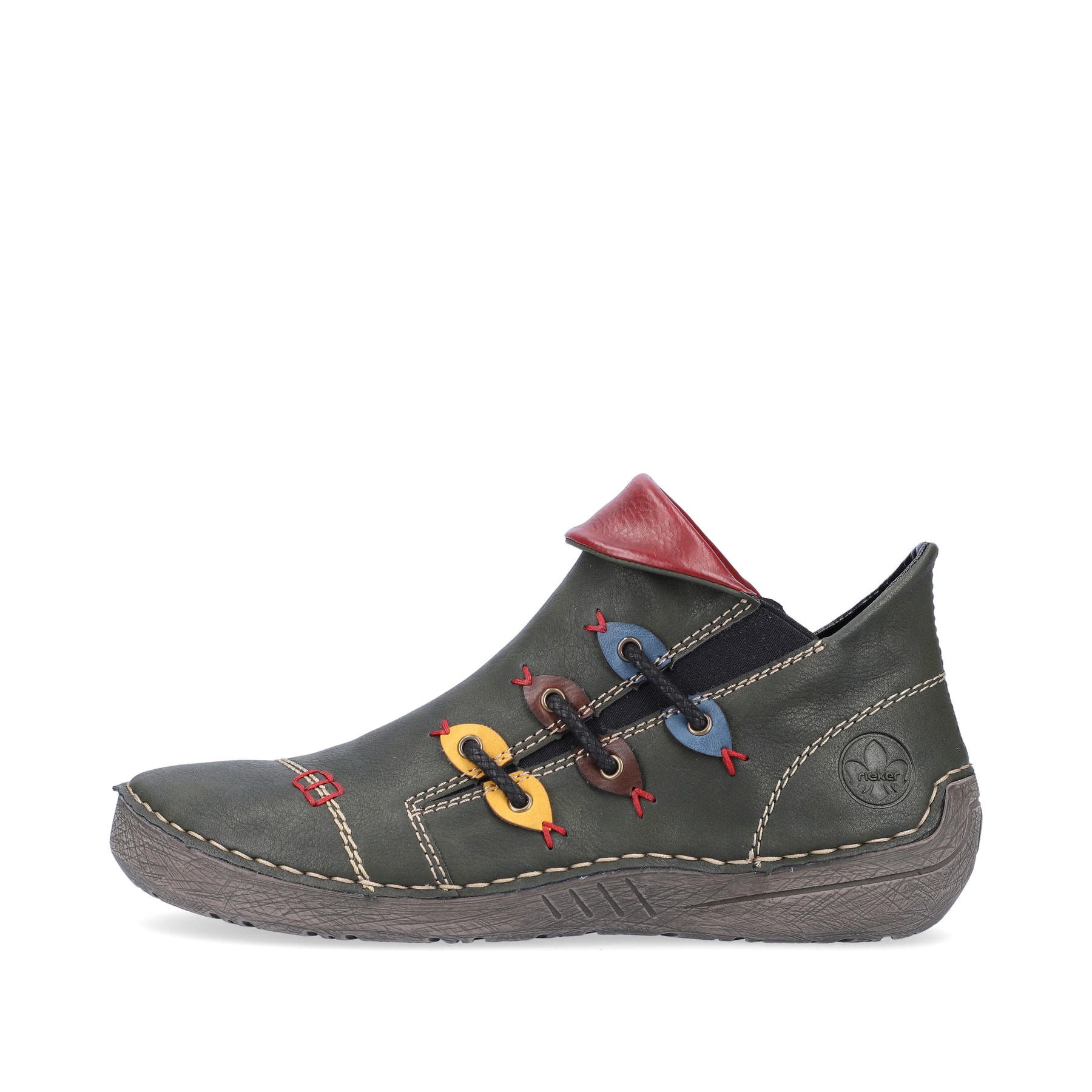 Rieker Damen Slipper olivgrün