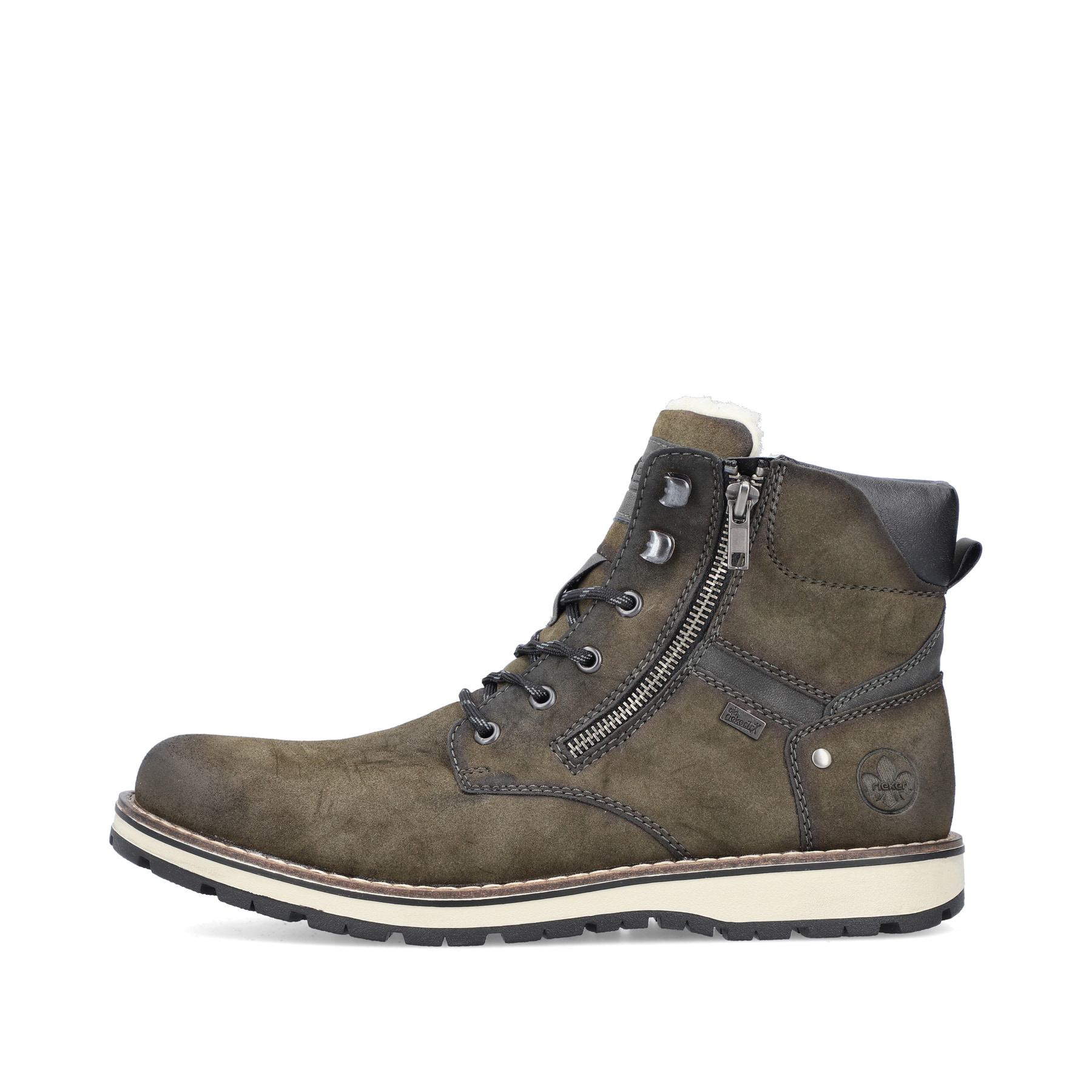 Rieker Herren Schnürstiefel olivgrün