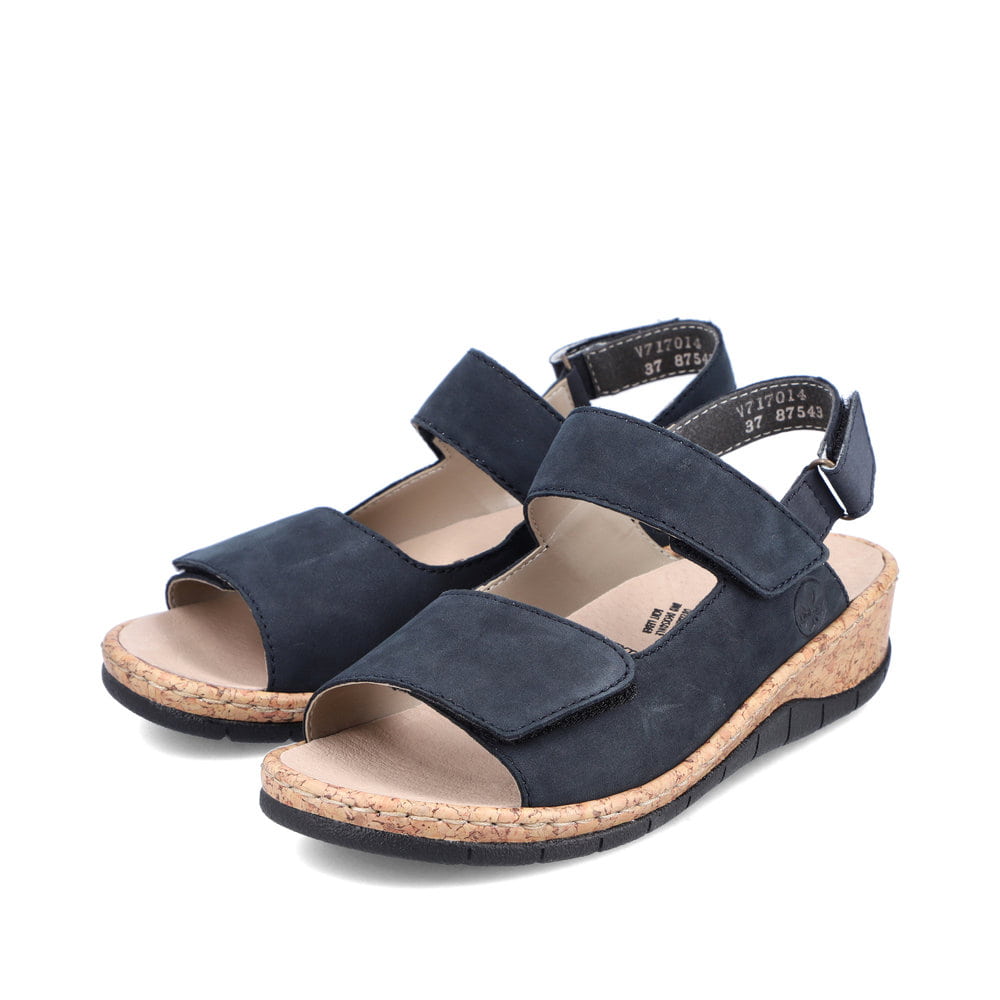 Rieker Damen Riemchensandalen pazifikblau