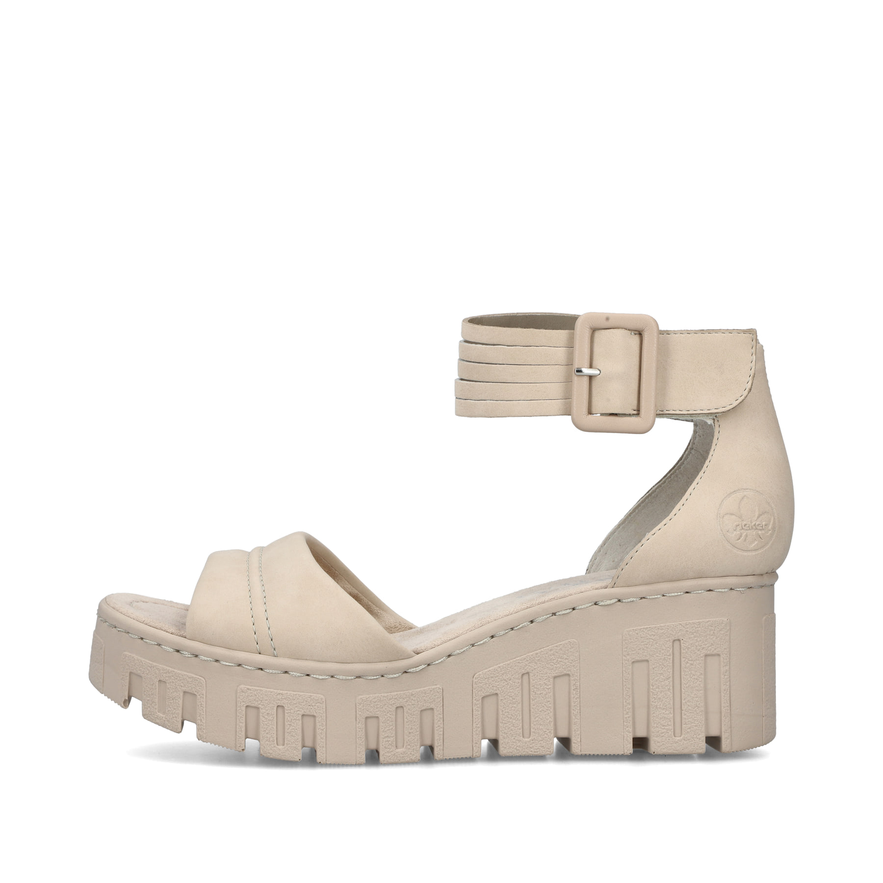 Rieker Damen Keilsandaletten sandbeige