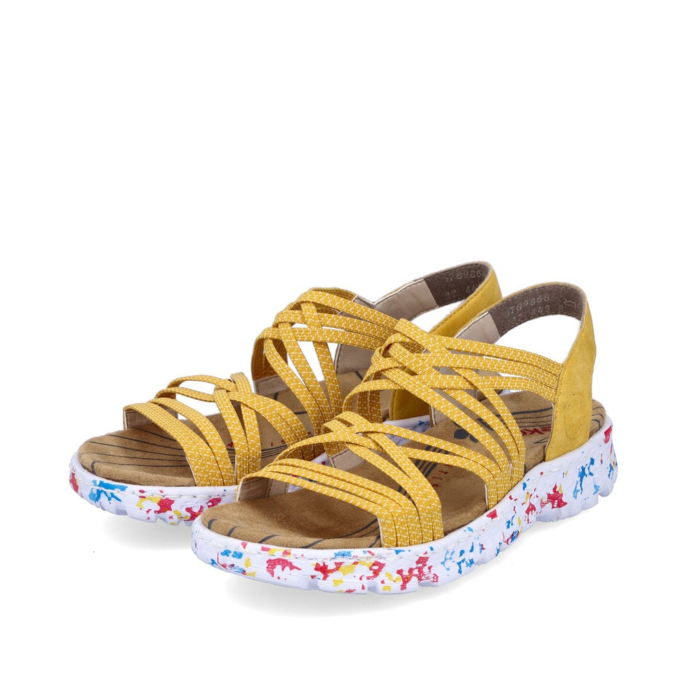 Rieker Damen Trekkingsandalen sonnenblumengelb-multi