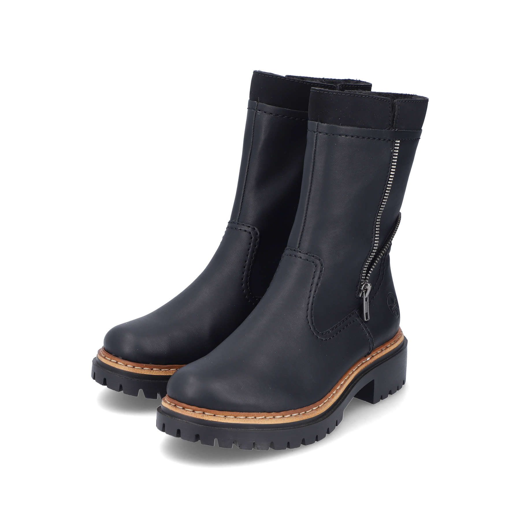 Rieker Damen Kurzstiefel asphaltschwarz