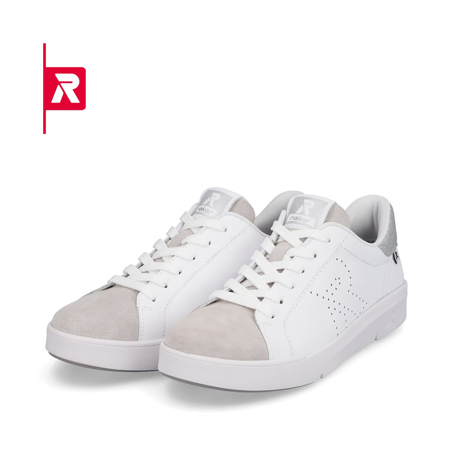 Rieker EVOLUTION Damen Sneaker swan-white beige