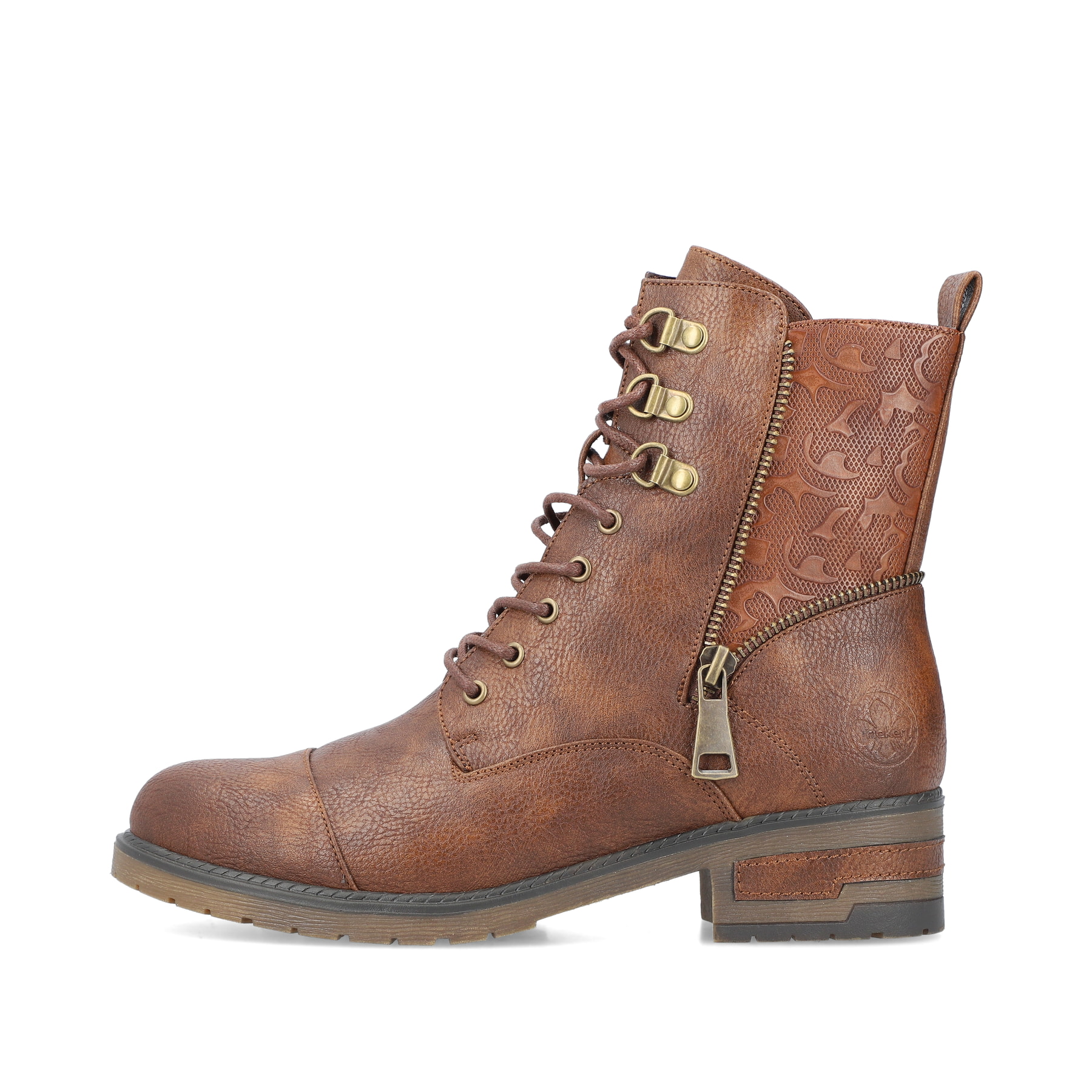 Rieker Damen Biker Boots schokobraun