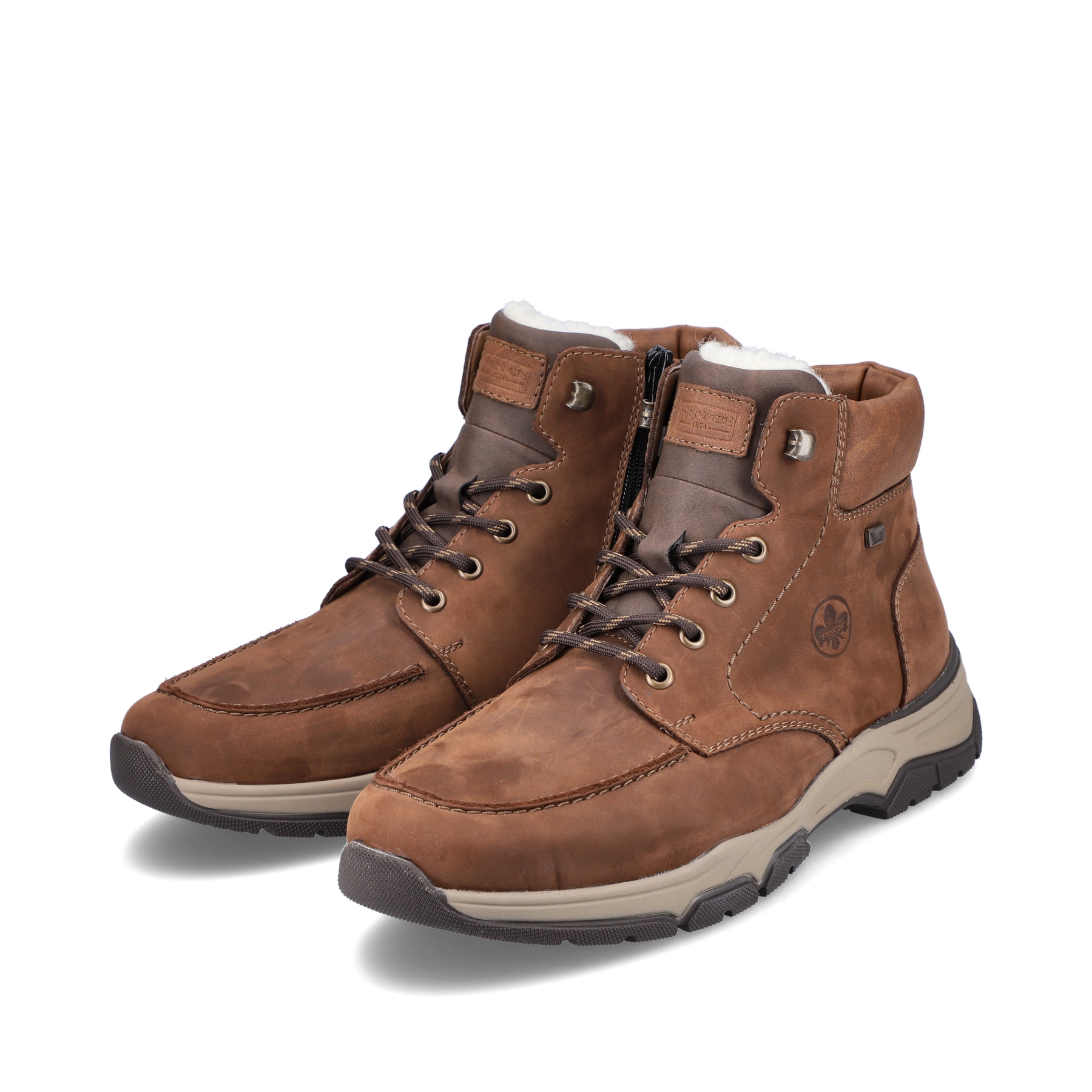 Rieker Herren Schnürstiefel zimtbraun
