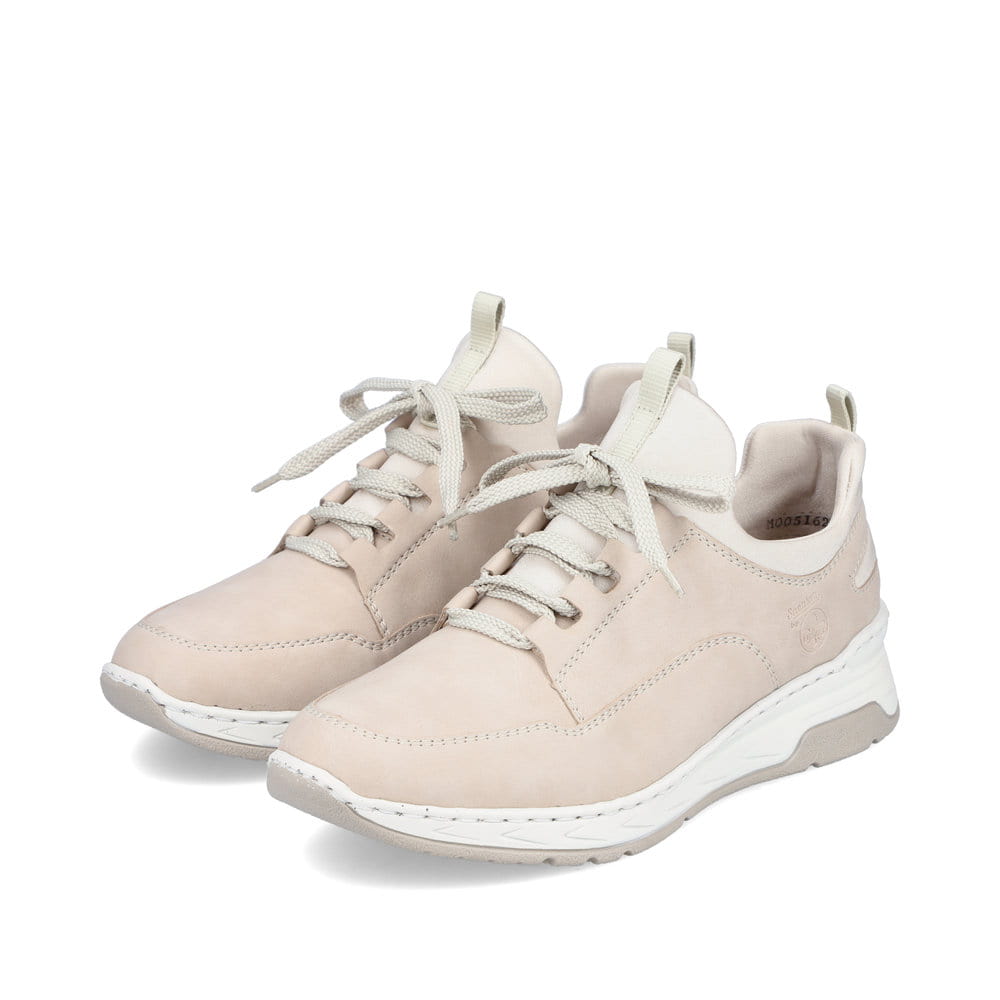 Rieker Damen Slipper cremebeige