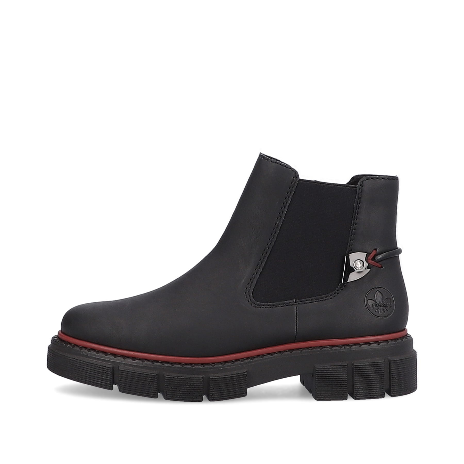 Rieker Damen Chelsea Boots tiefschwarz