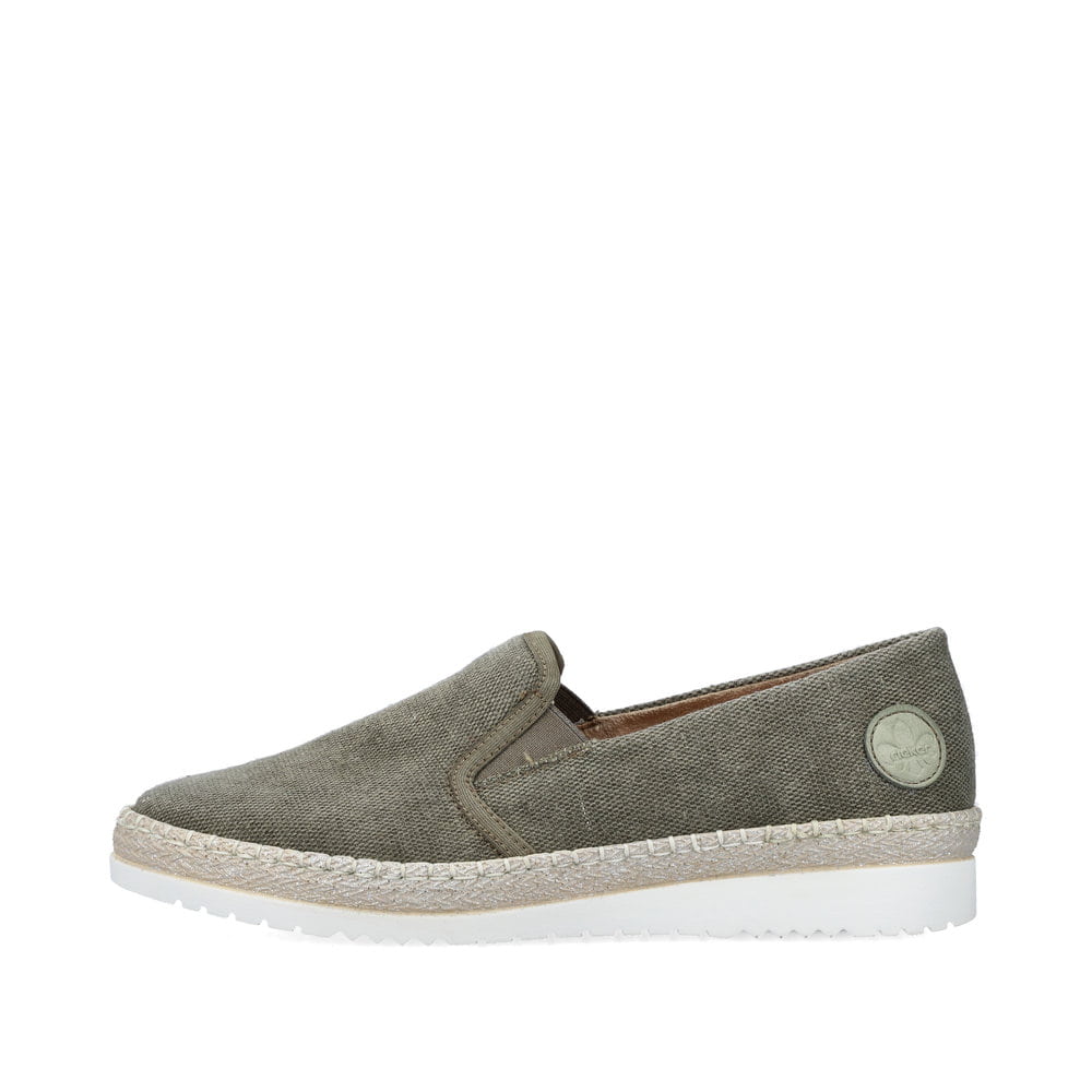 Rieker Damen Ballerinas grasgrün
