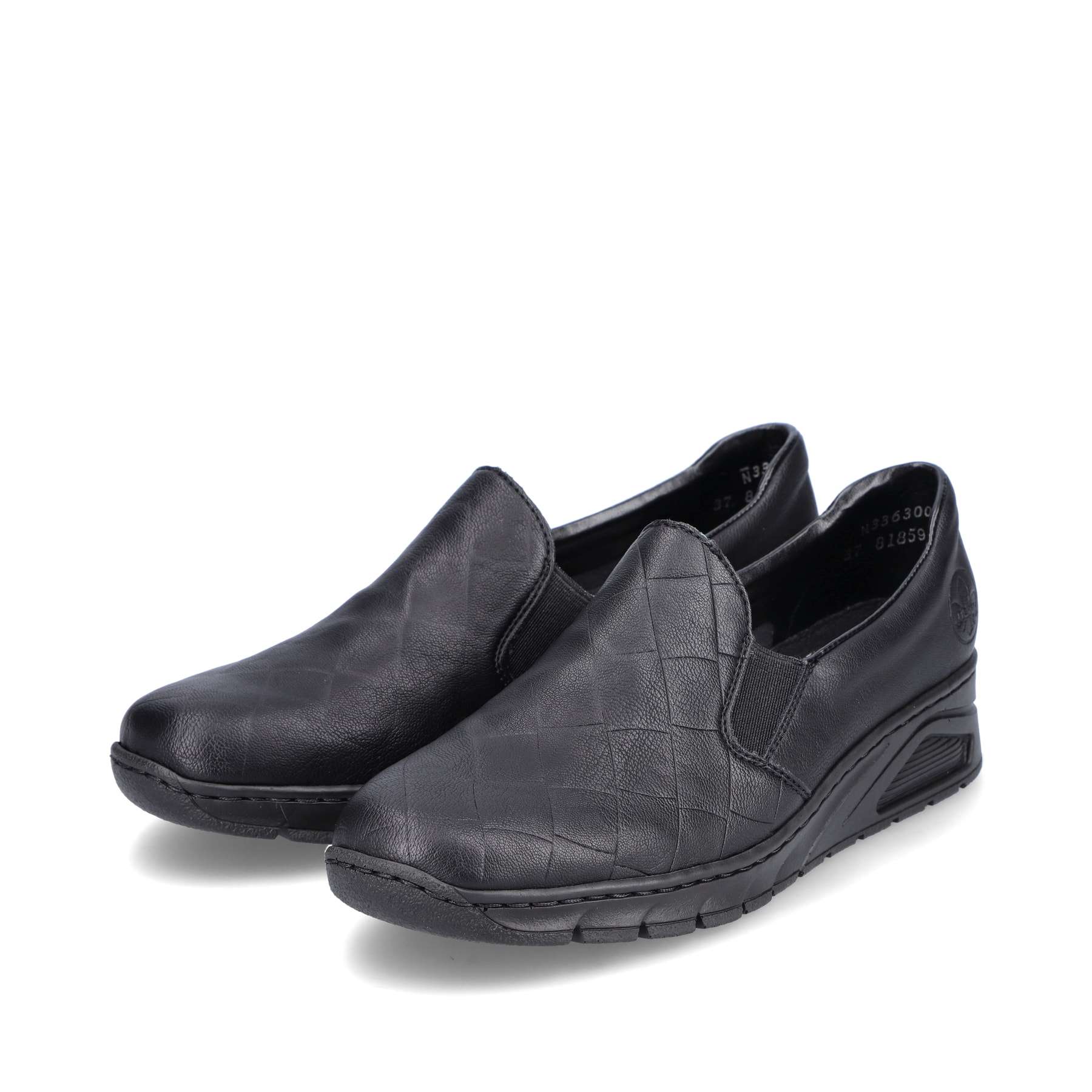 Rieker Damen Slipper tiefschwarz