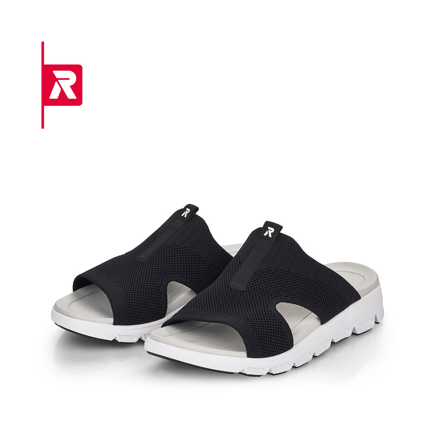 Rieker EVOLUTION Damen Pantoletten deep black