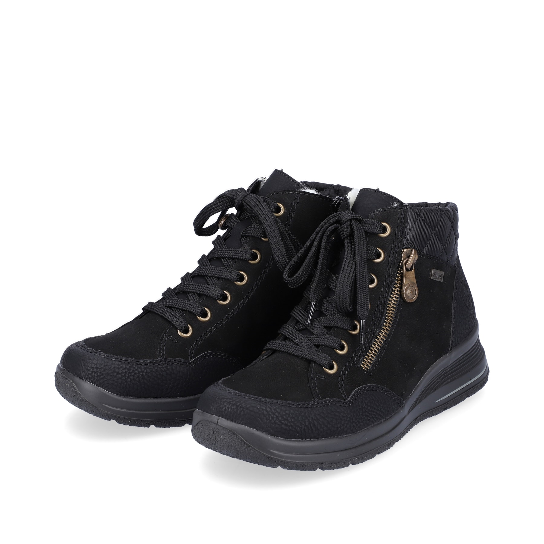 Rieker Damen Schnürschuhe tiefschwarz