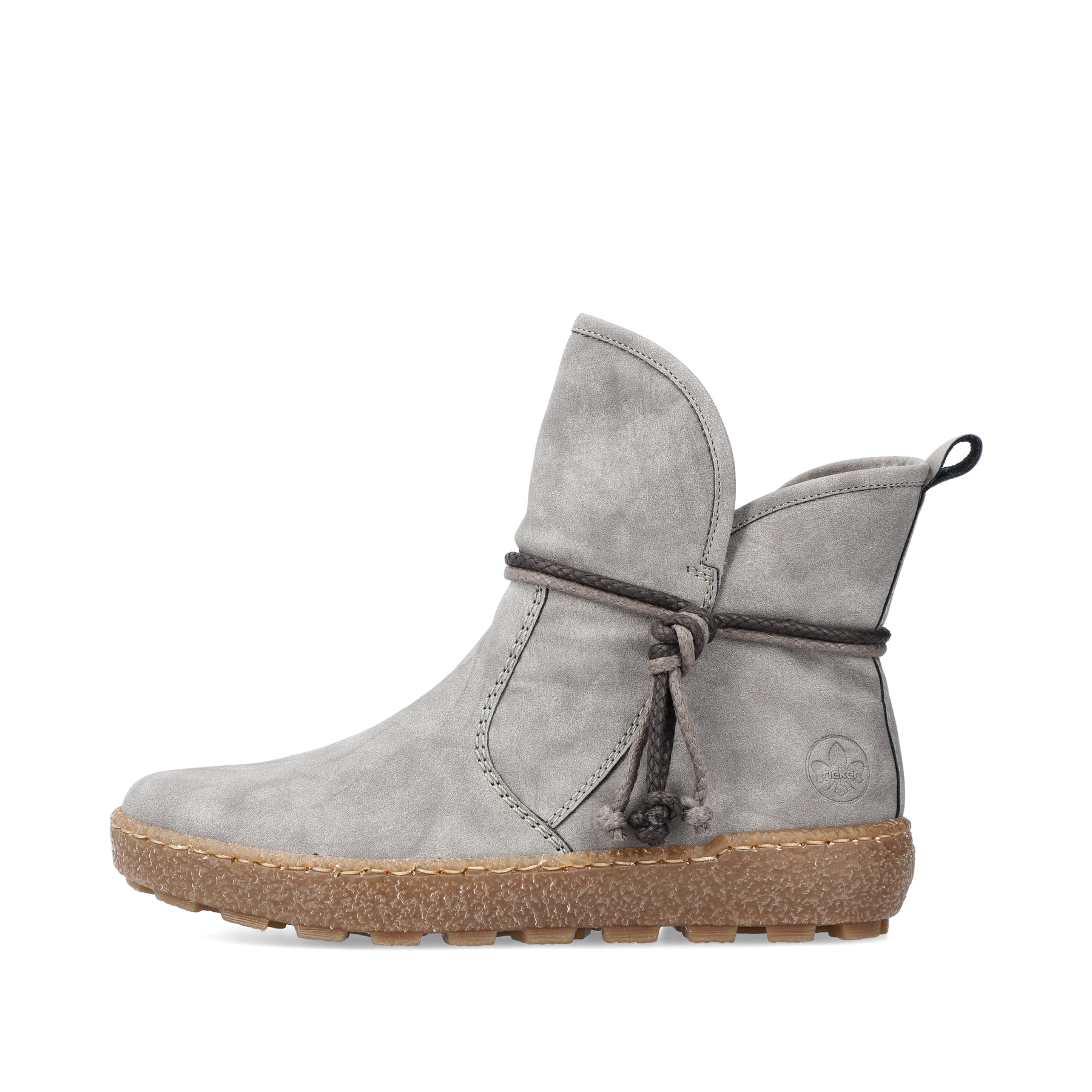 Rieker Damen Kurzstiefel silbergrau