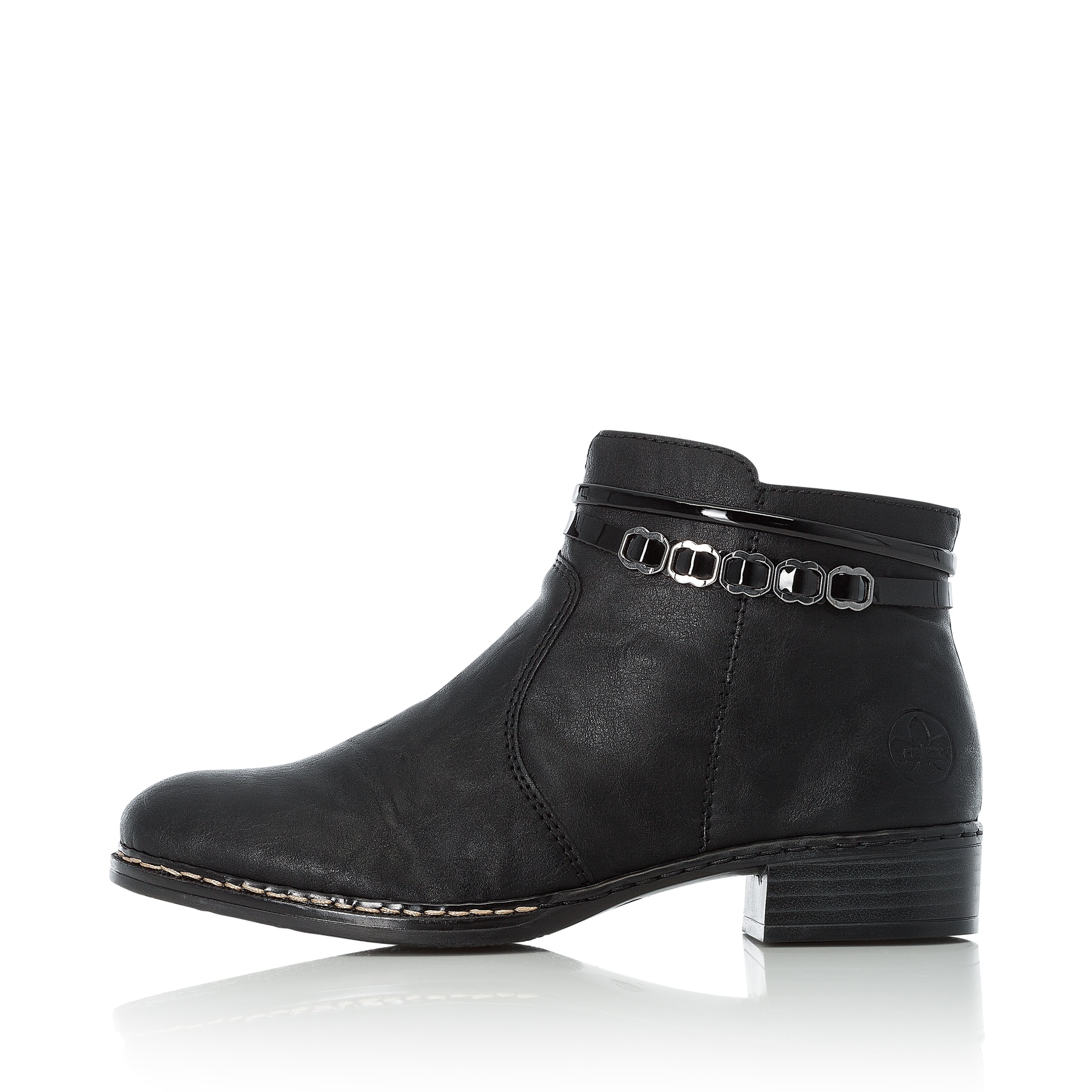 Rieker Damen Stiefeletten graphitschwarz