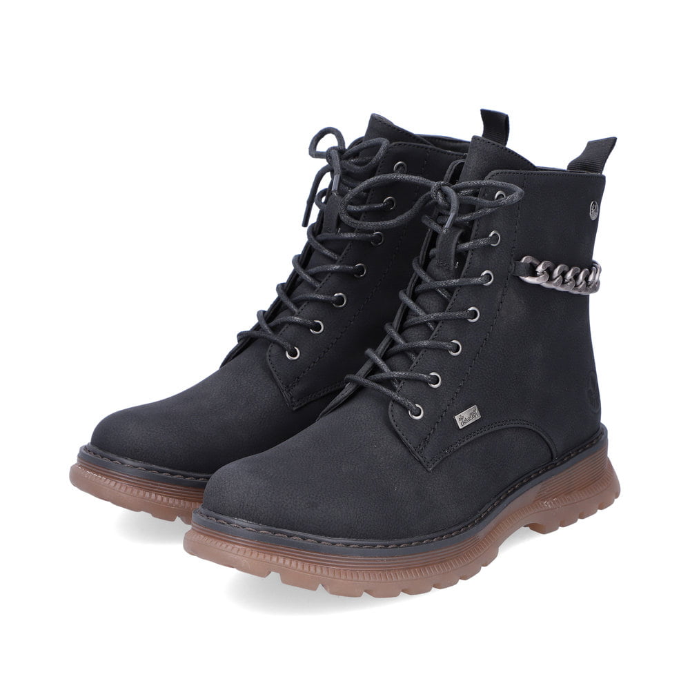 Rieker Damen Biker Boots graphitschwarz