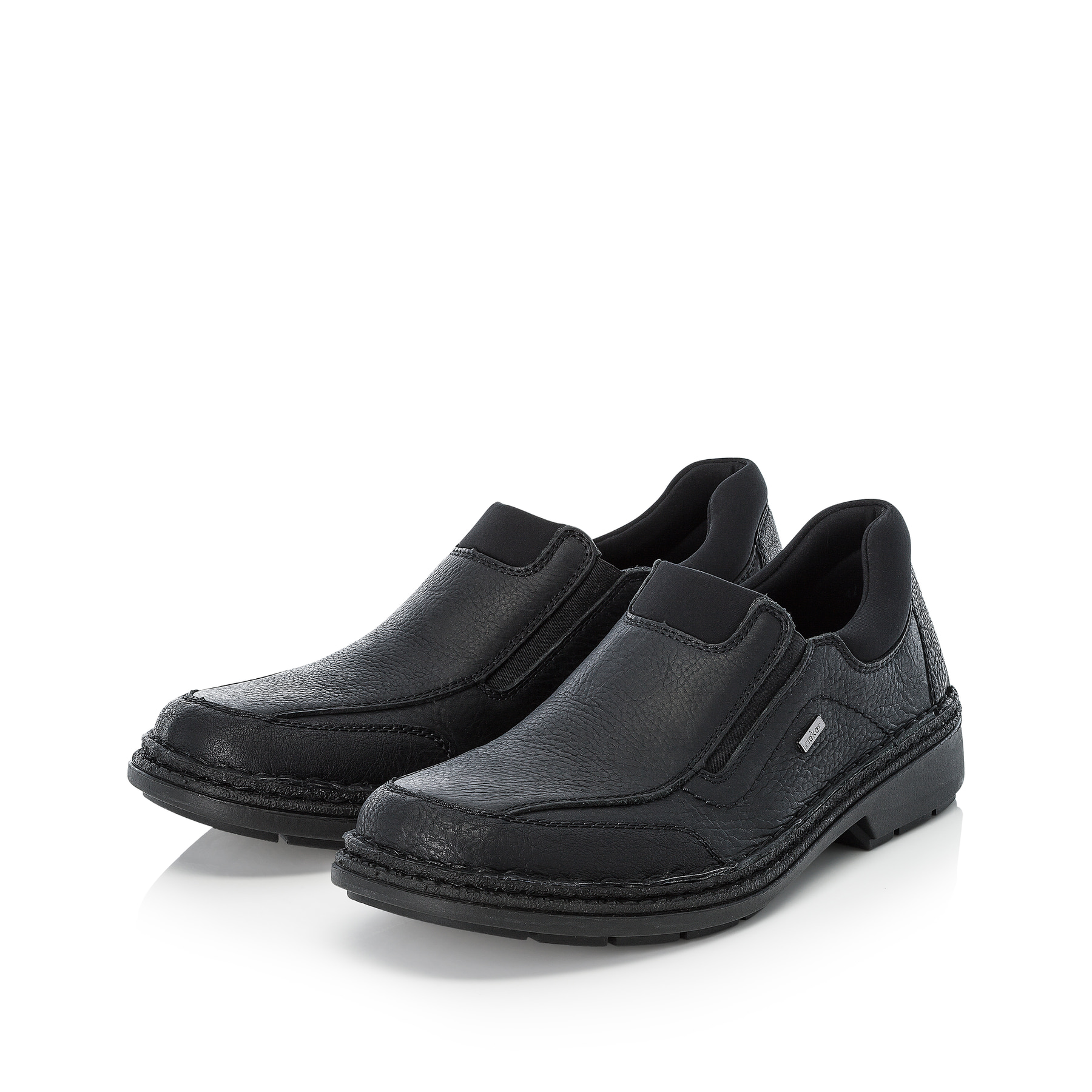 Rieker Herren Slipper graphitschwarz