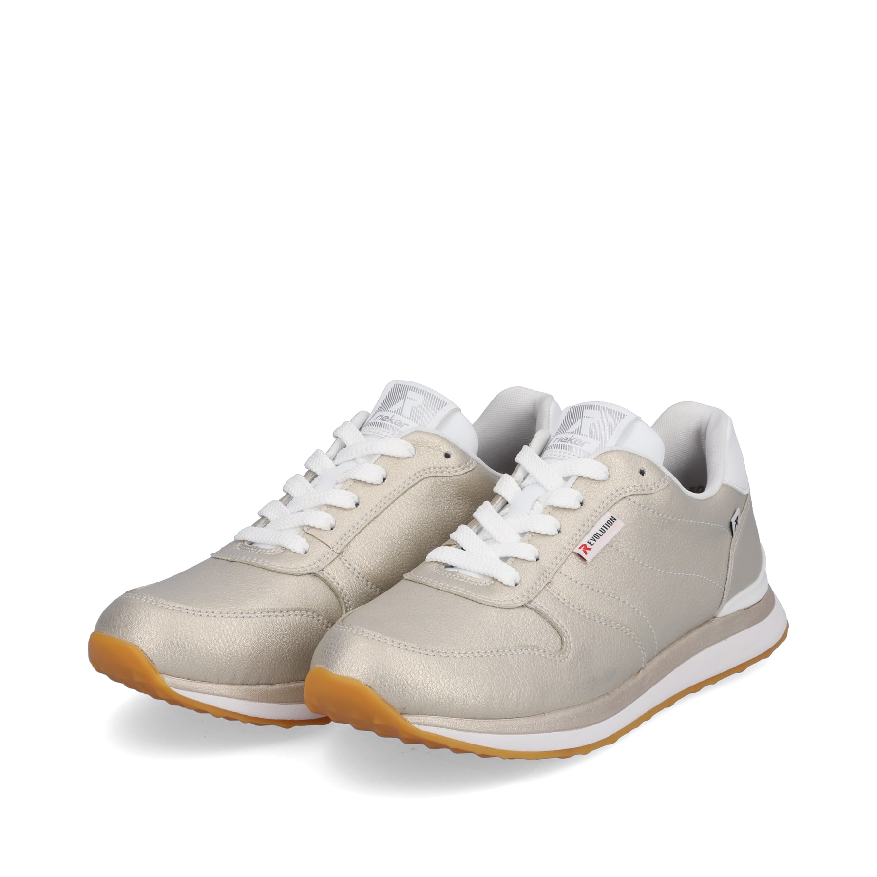 Rieker EVOLUTION Damen Sneaker champagner metallic