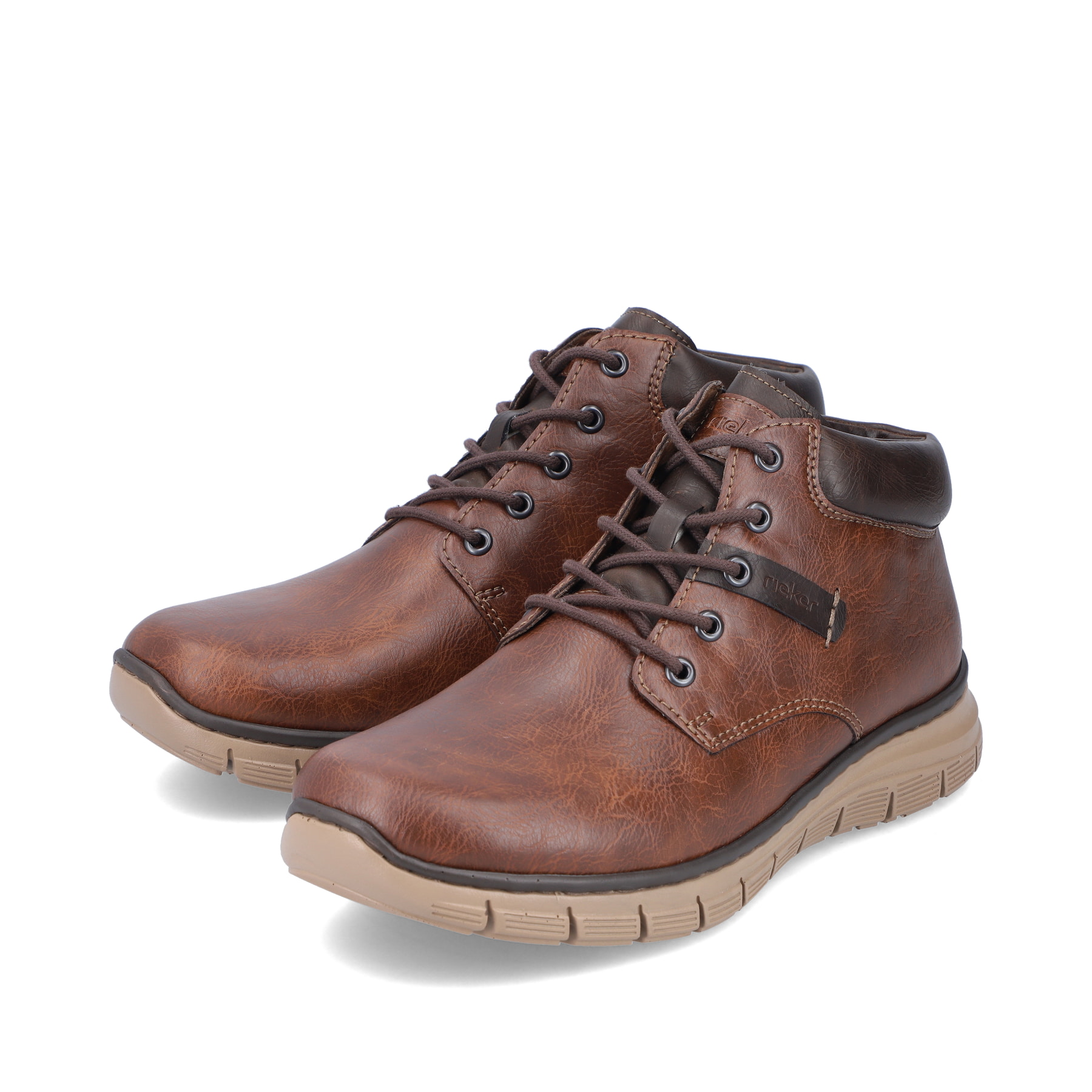 Rieker Herren Schnürstiefel nussbraun