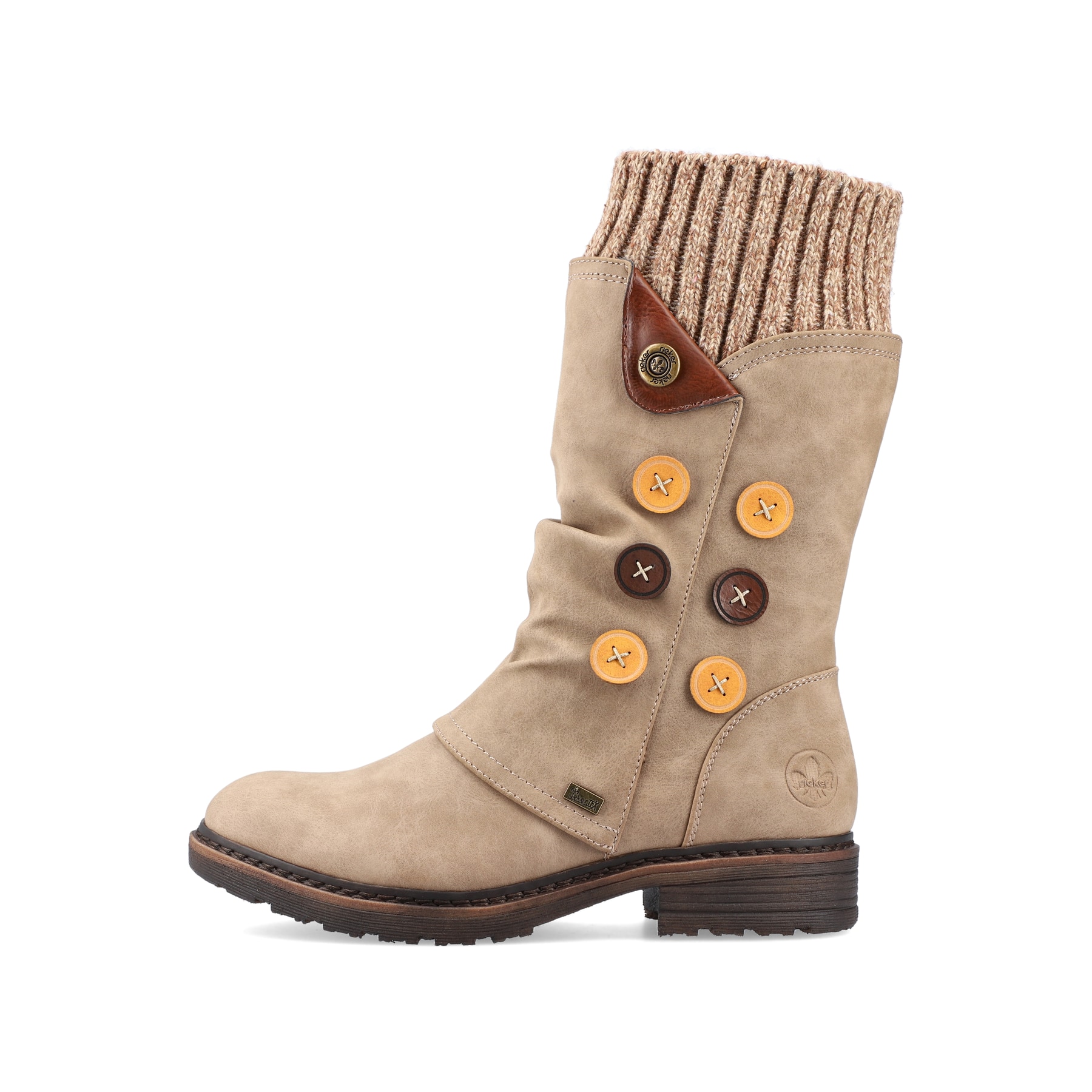 Rieker Damen Langschaftstiefel beige