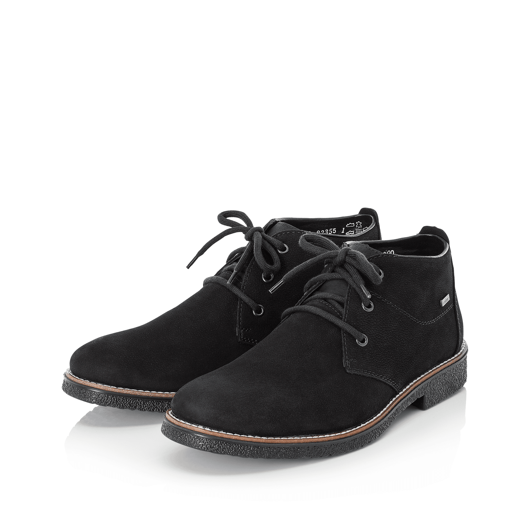 Rieker Herren Schnürstiefel tiefschwarz