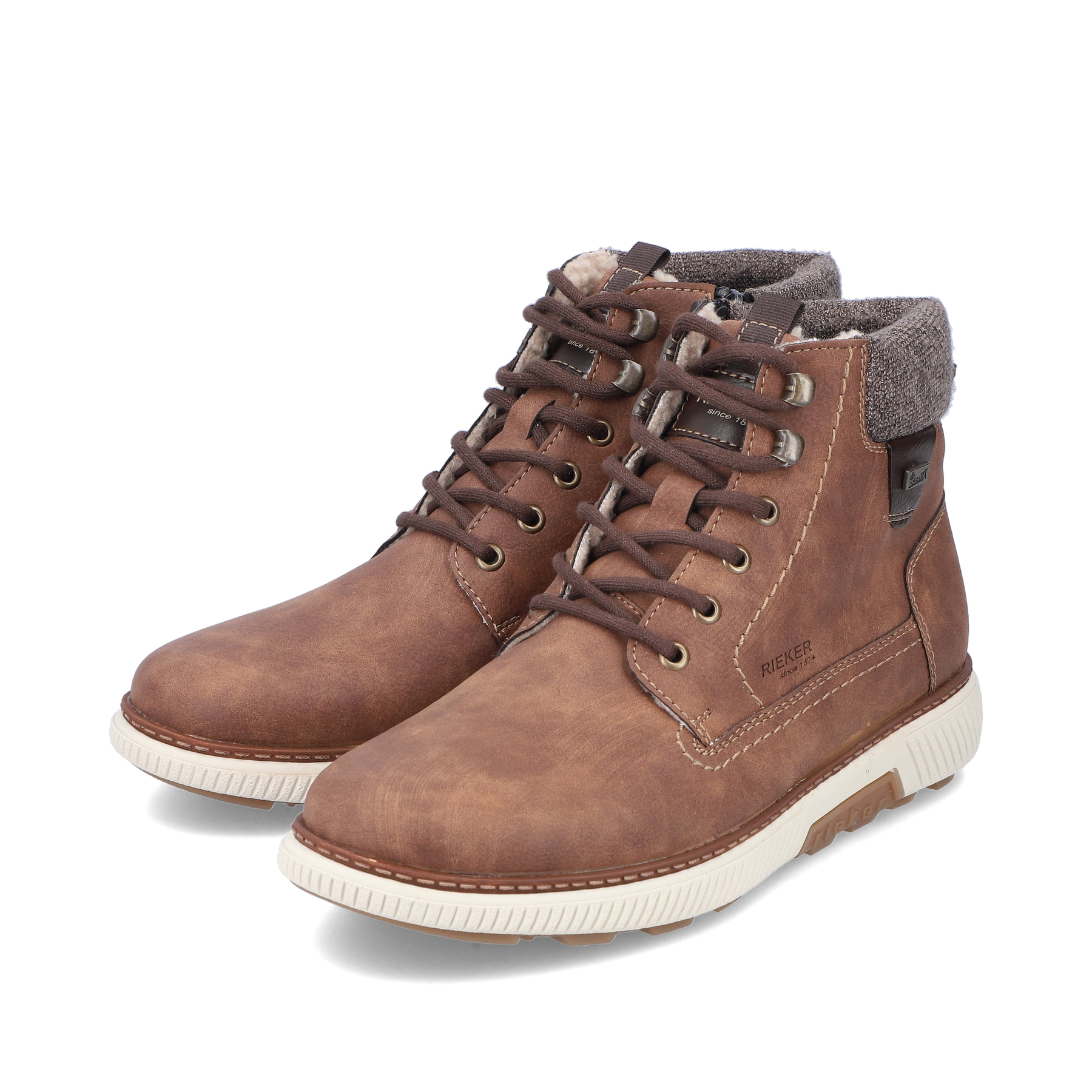 Rieker Herren Schnürstiefel kaffeebraun