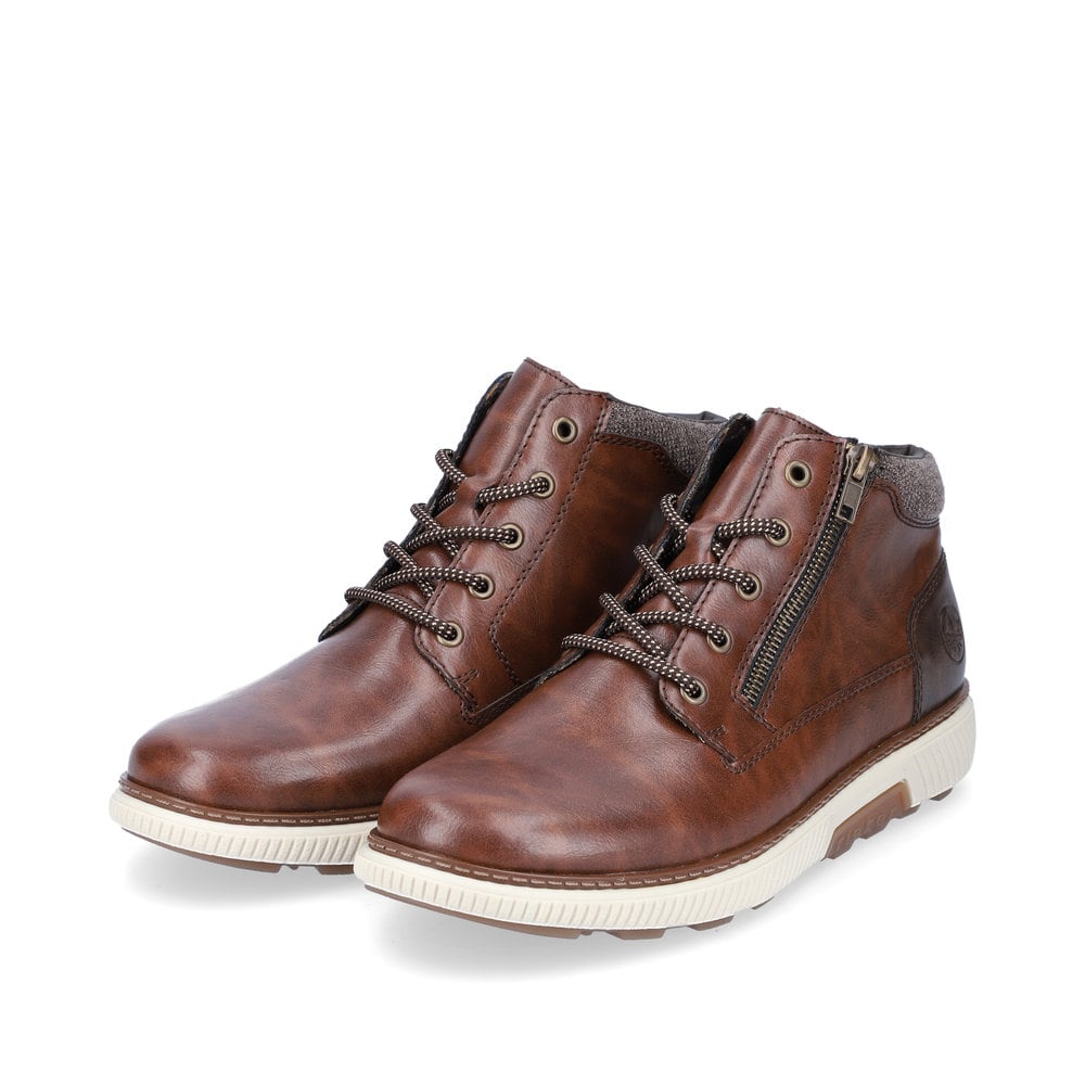 Rieker Herren Schnürstiefel kaffeebraun