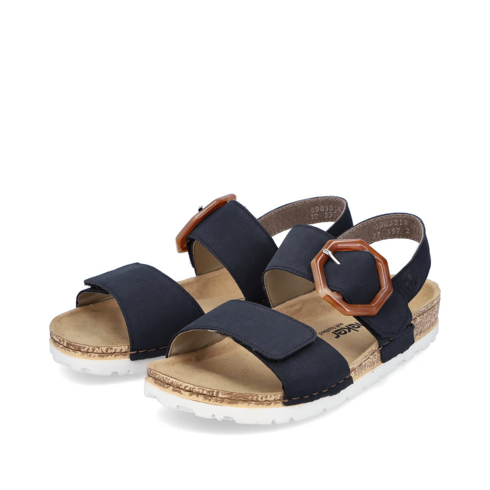 Rieker Damen Riemchensandalen marineblau