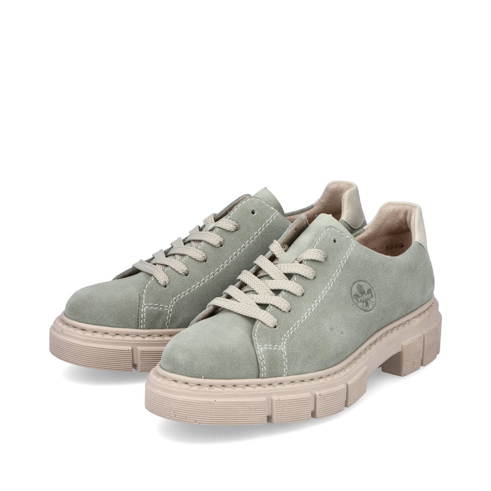 Rieker Damen Schnürschuhe mintgrün