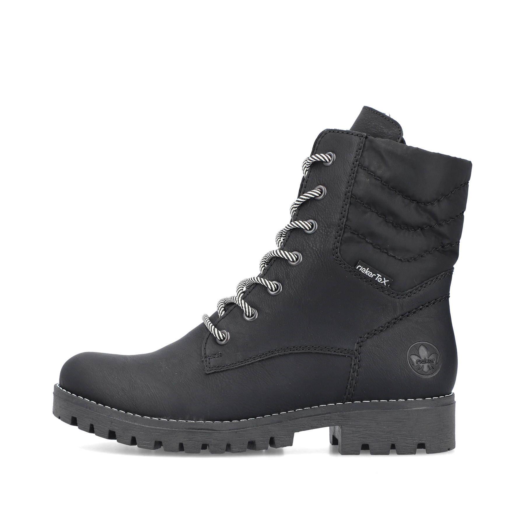 Rieker Damen Biker Boots asphaltschwarz