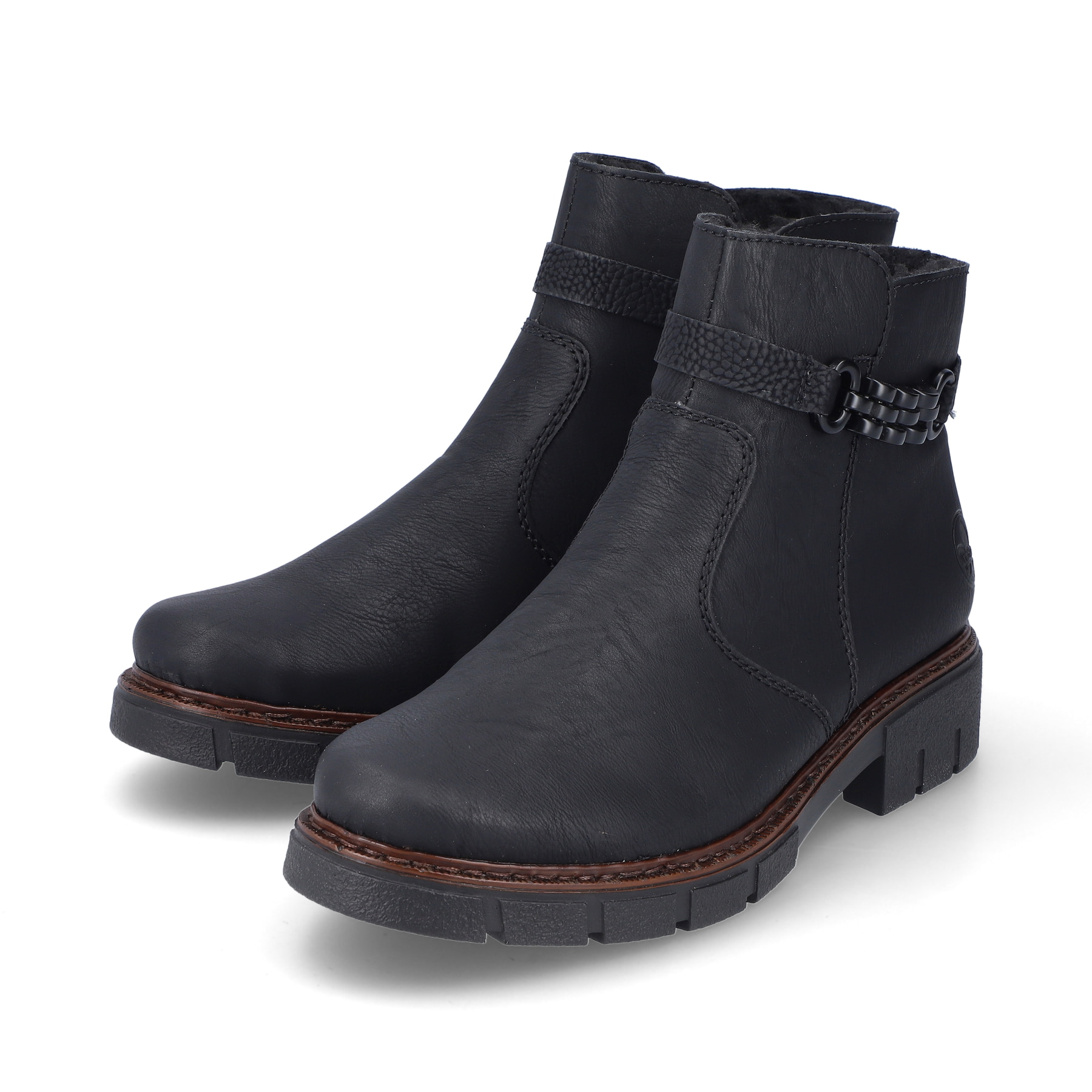 Rieker Damen Kurzstiefel nachtschwarz