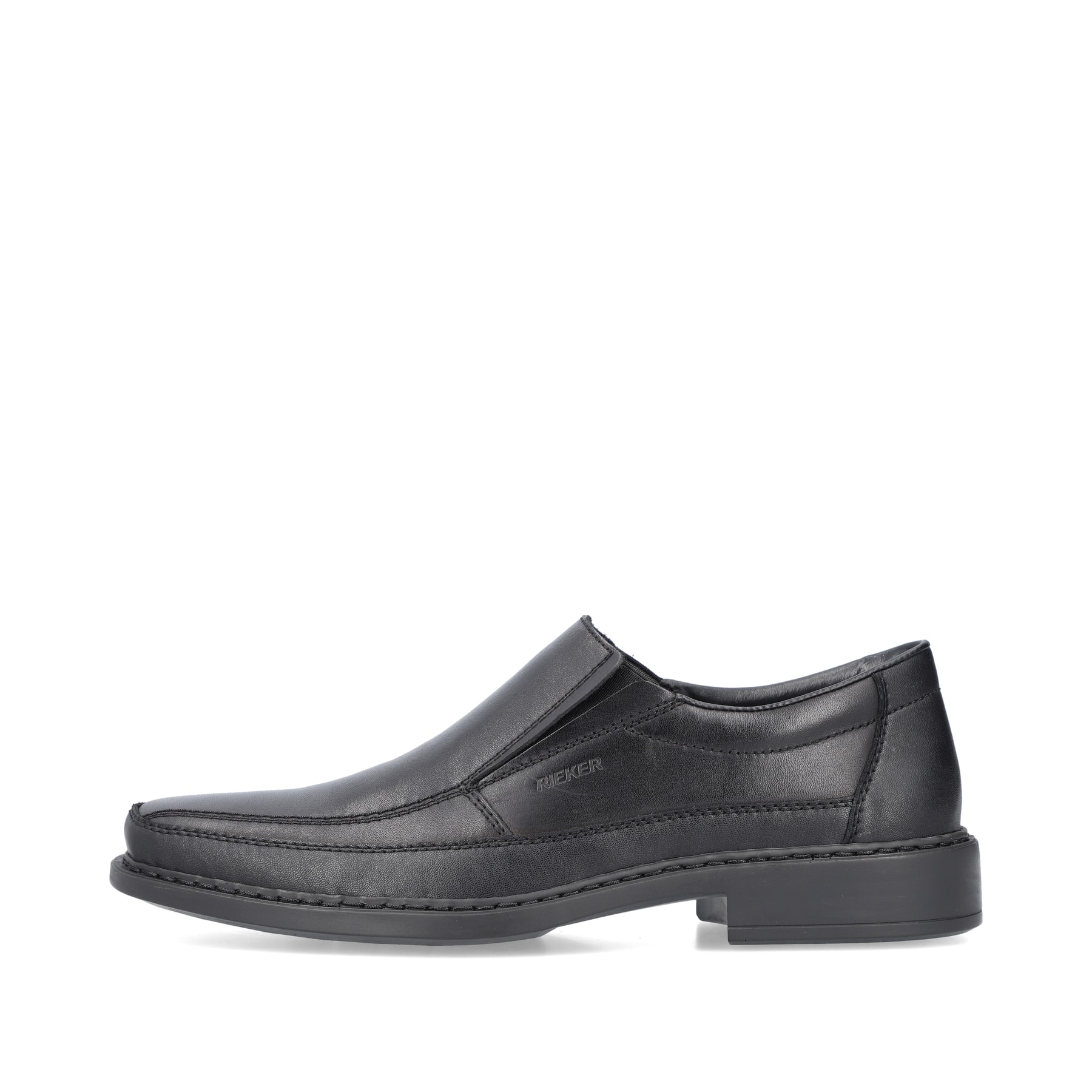 Rieker Herren Slipper glanzschwarz