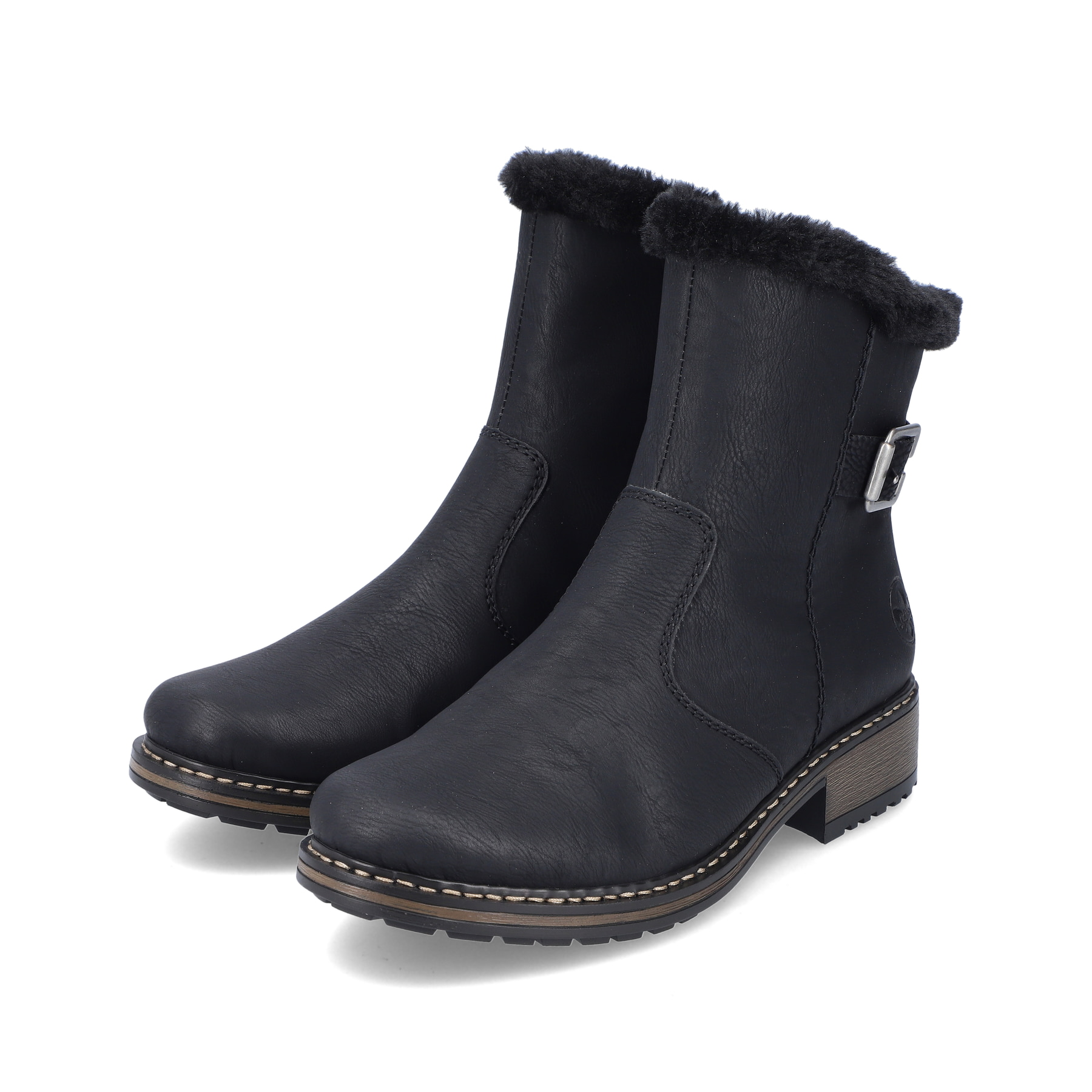 Rieker Damen Kurzstiefel tiefschwarz