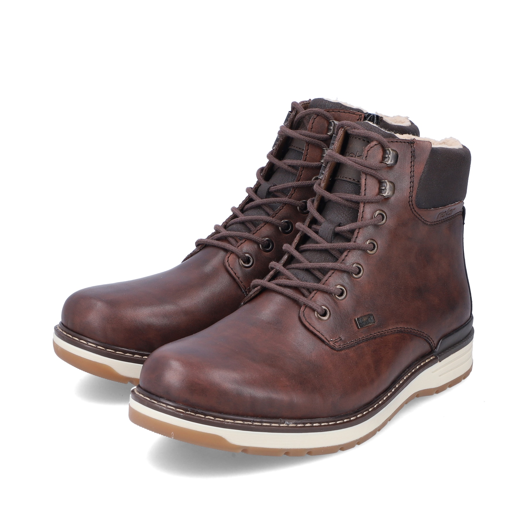 Rieker Herren Schnürstiefel nussbraun