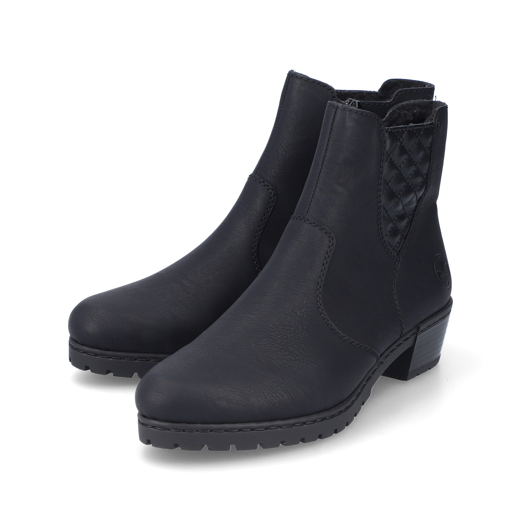 Rieker Damen Stiefeletten tiefschwarz