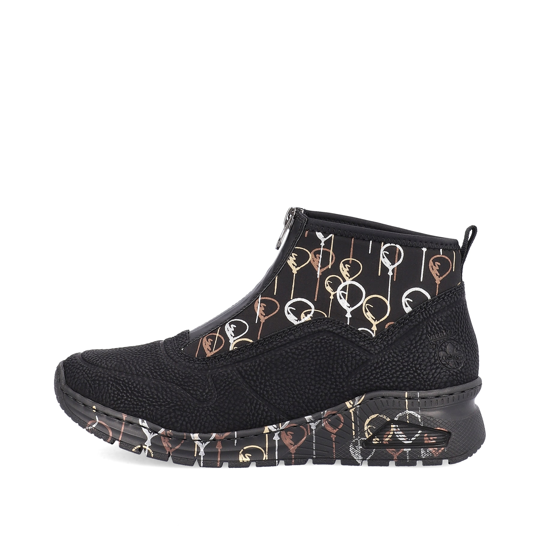 Rieker Damen Slipper urbanschwarz