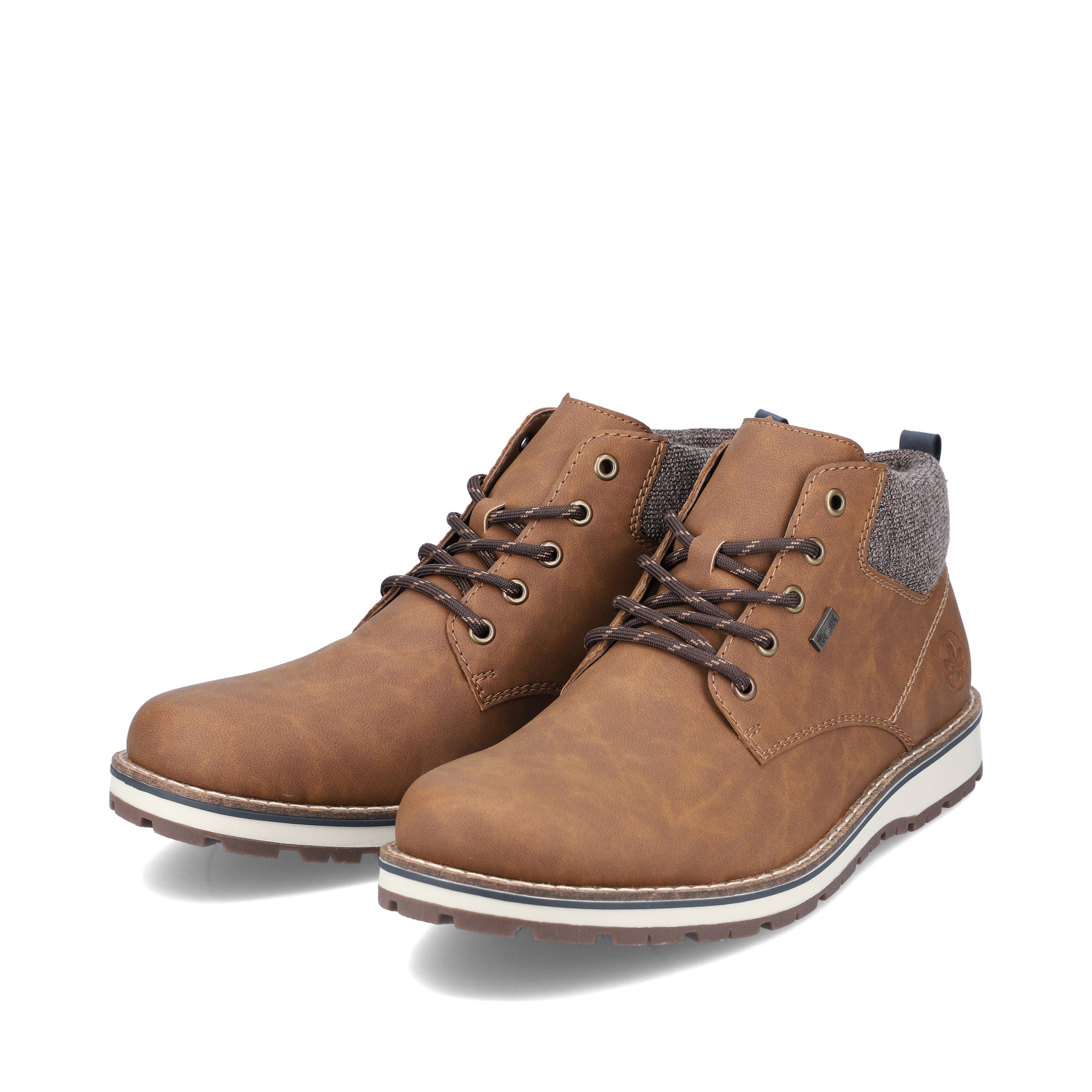 Rieker Herren Schnürstiefel tabakbraun