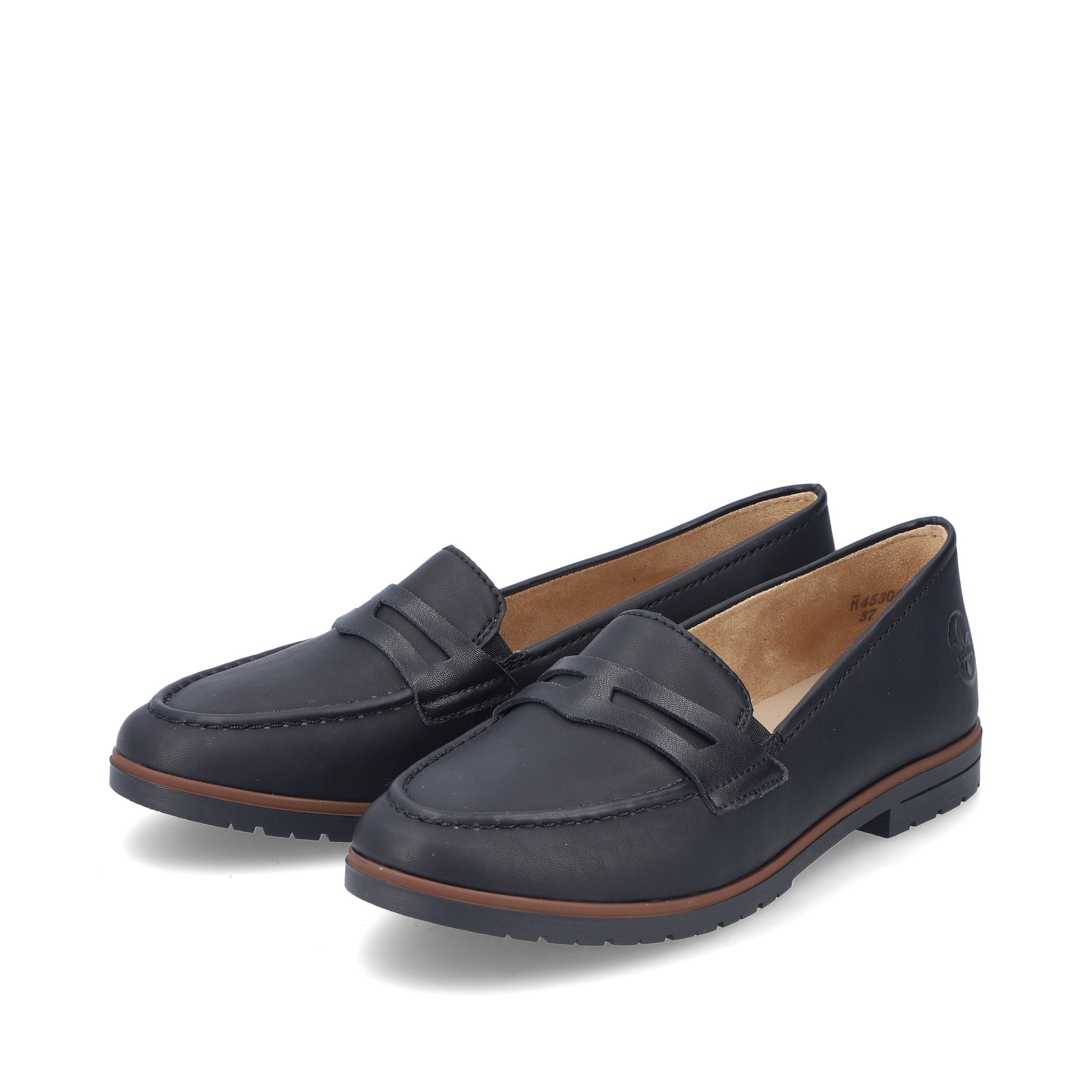Rieker Damen Loafers tiefschwarz