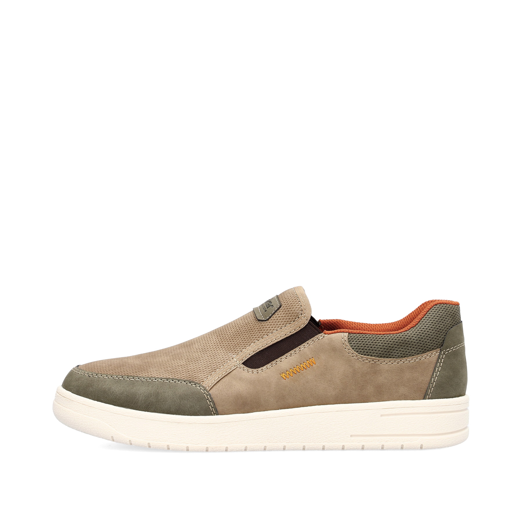 Rieker Herren Slipper braun-beige
