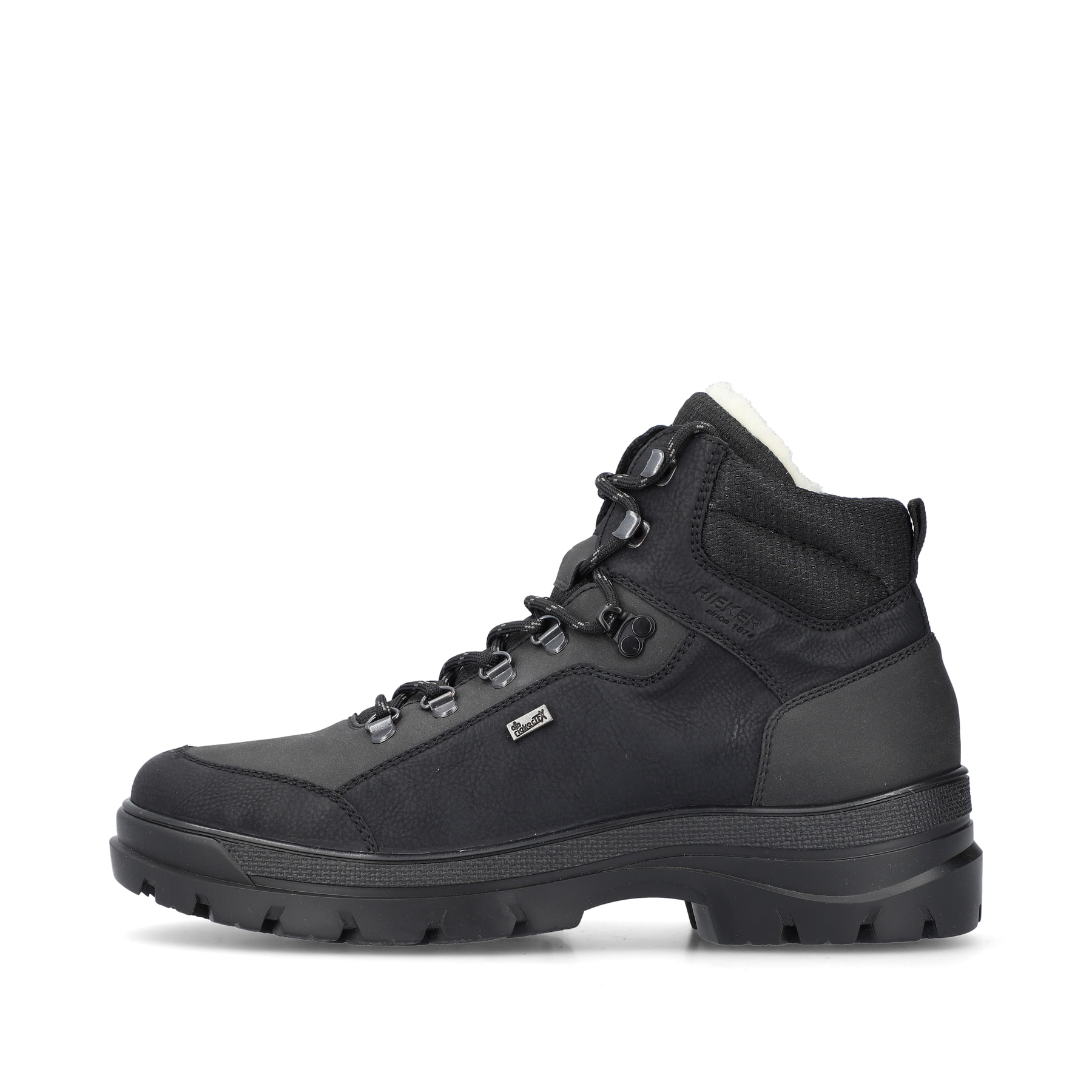 Rieker Herren Schnürstiefel asphaltschwarz
