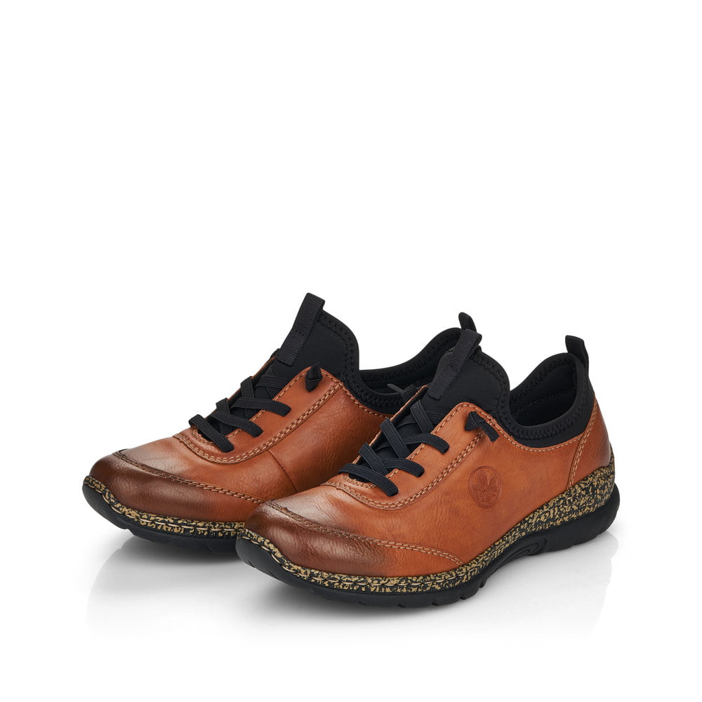 Rieker Damen Slipper kastanienbraun