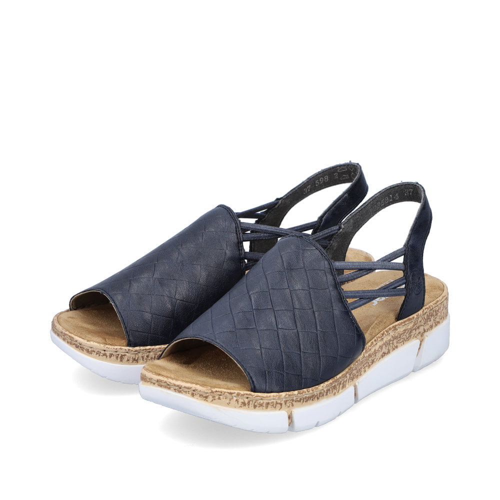 Rieker Damen Riemchensandalen marineblau