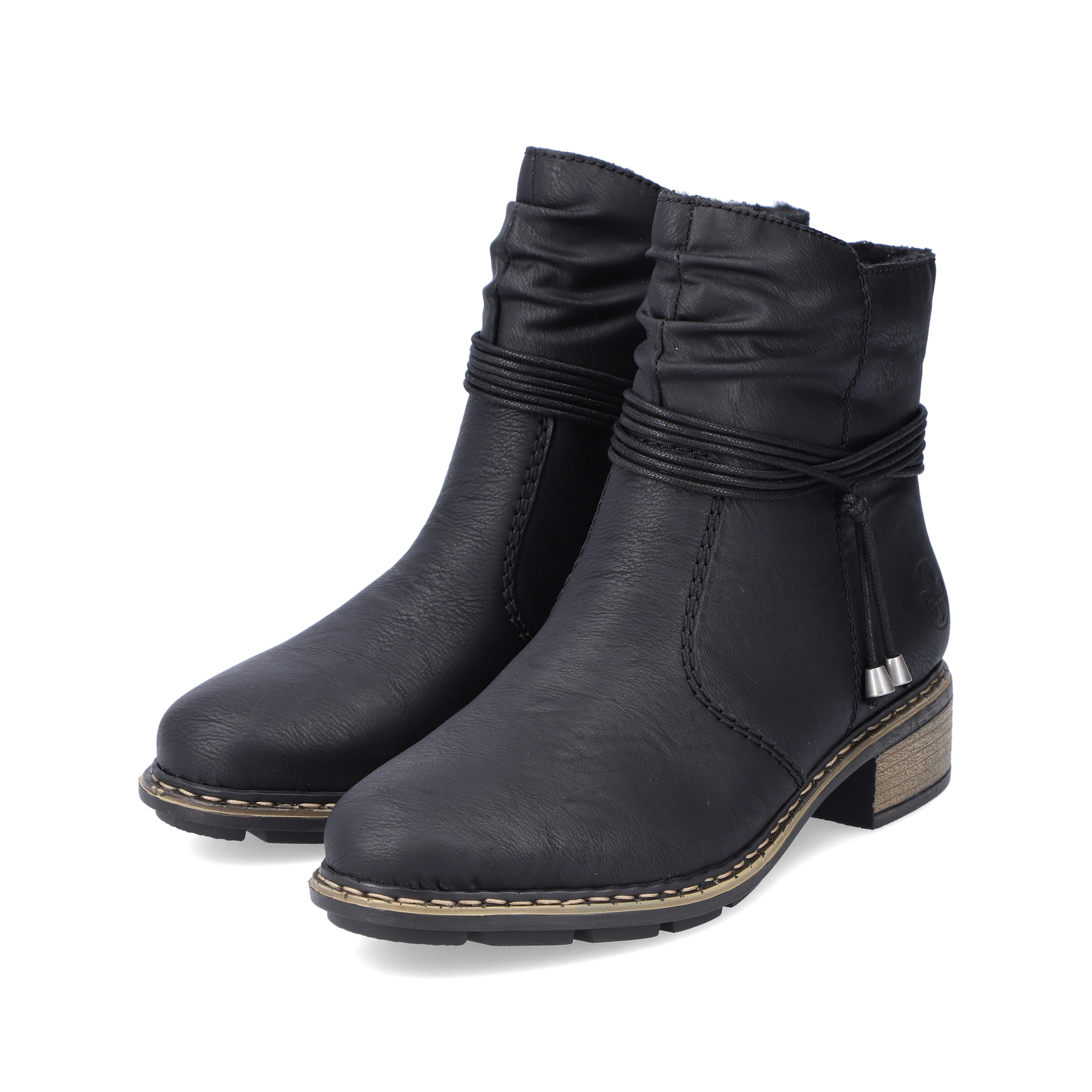 Rieker Damen Kurzstiefel tiefschwarz